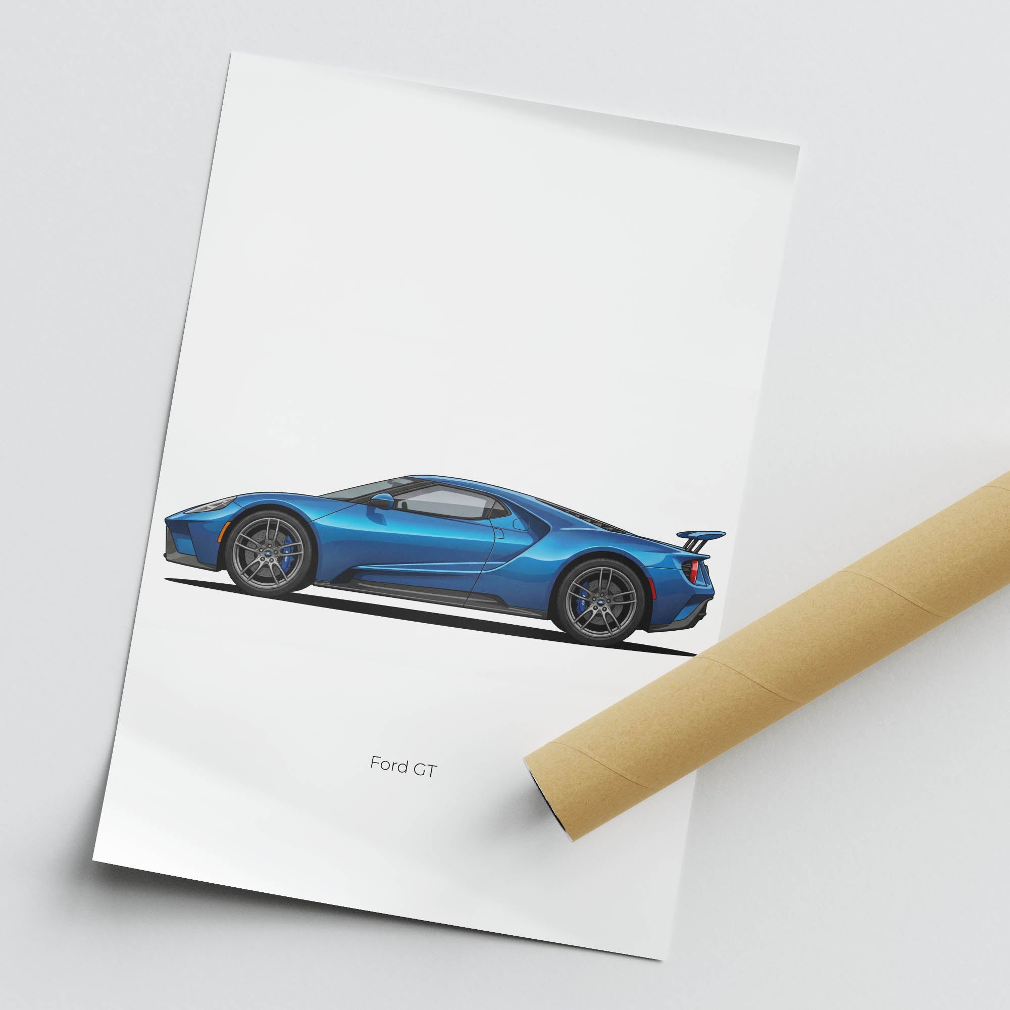 2017 Ford GT Liquid – Car Print (Side)