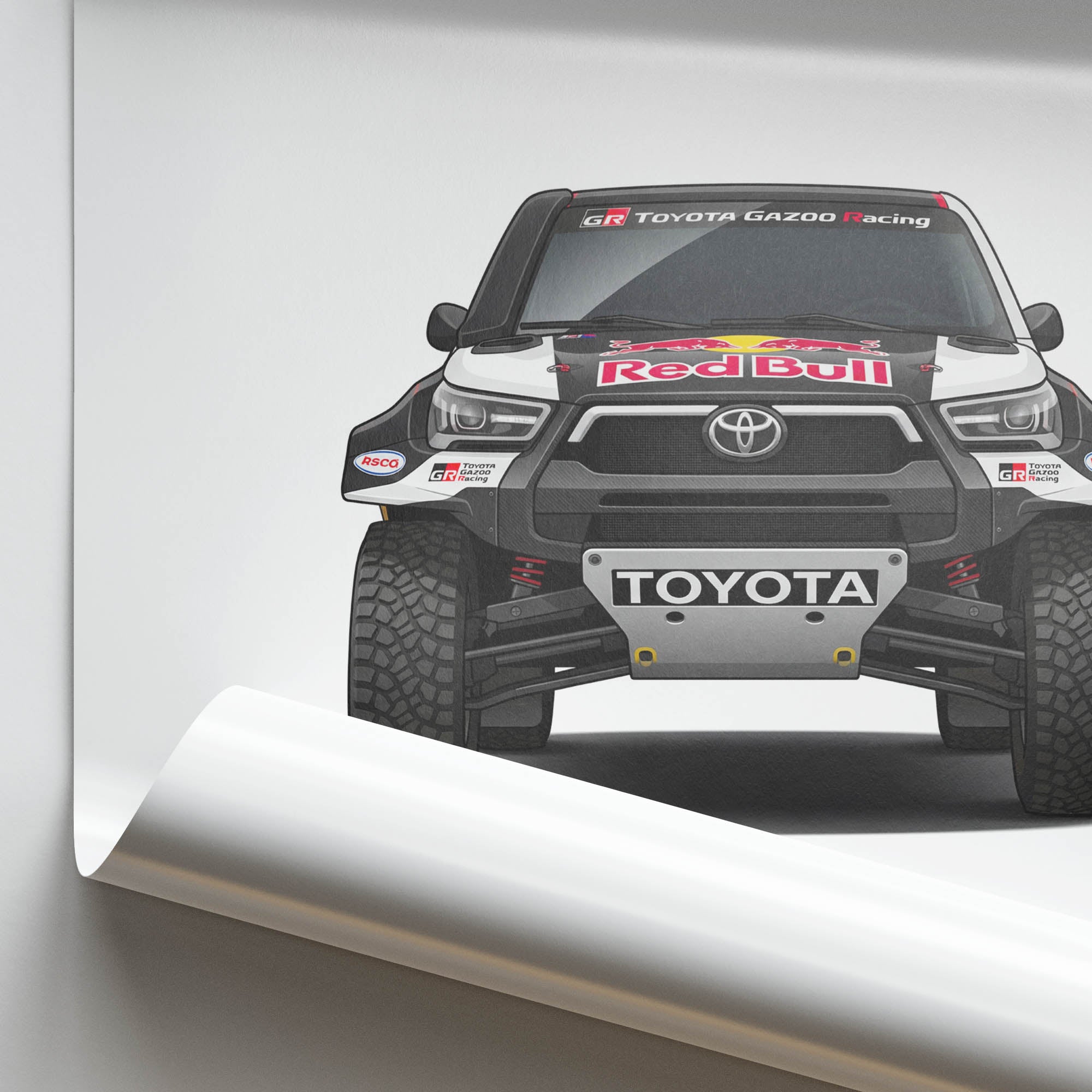 2022 Toyota GR DKR Hilux T1 Nasser Al Attiyah – Car Print