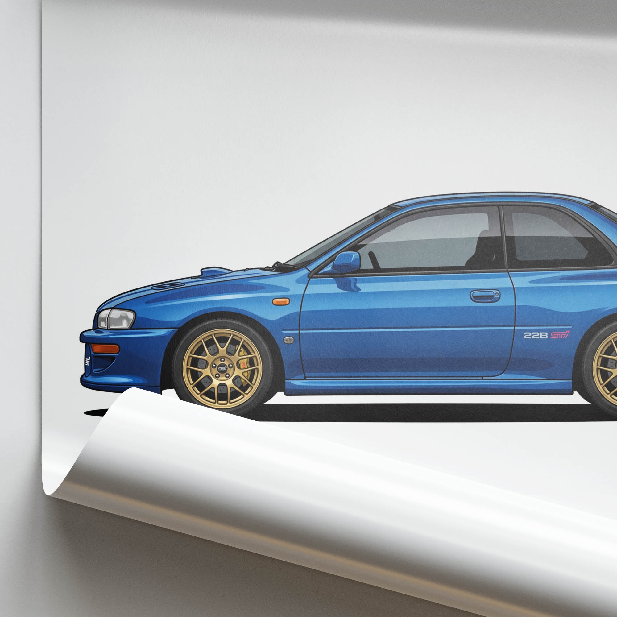 1998 Subaru Impreza 22B STI Sonic – Car Print