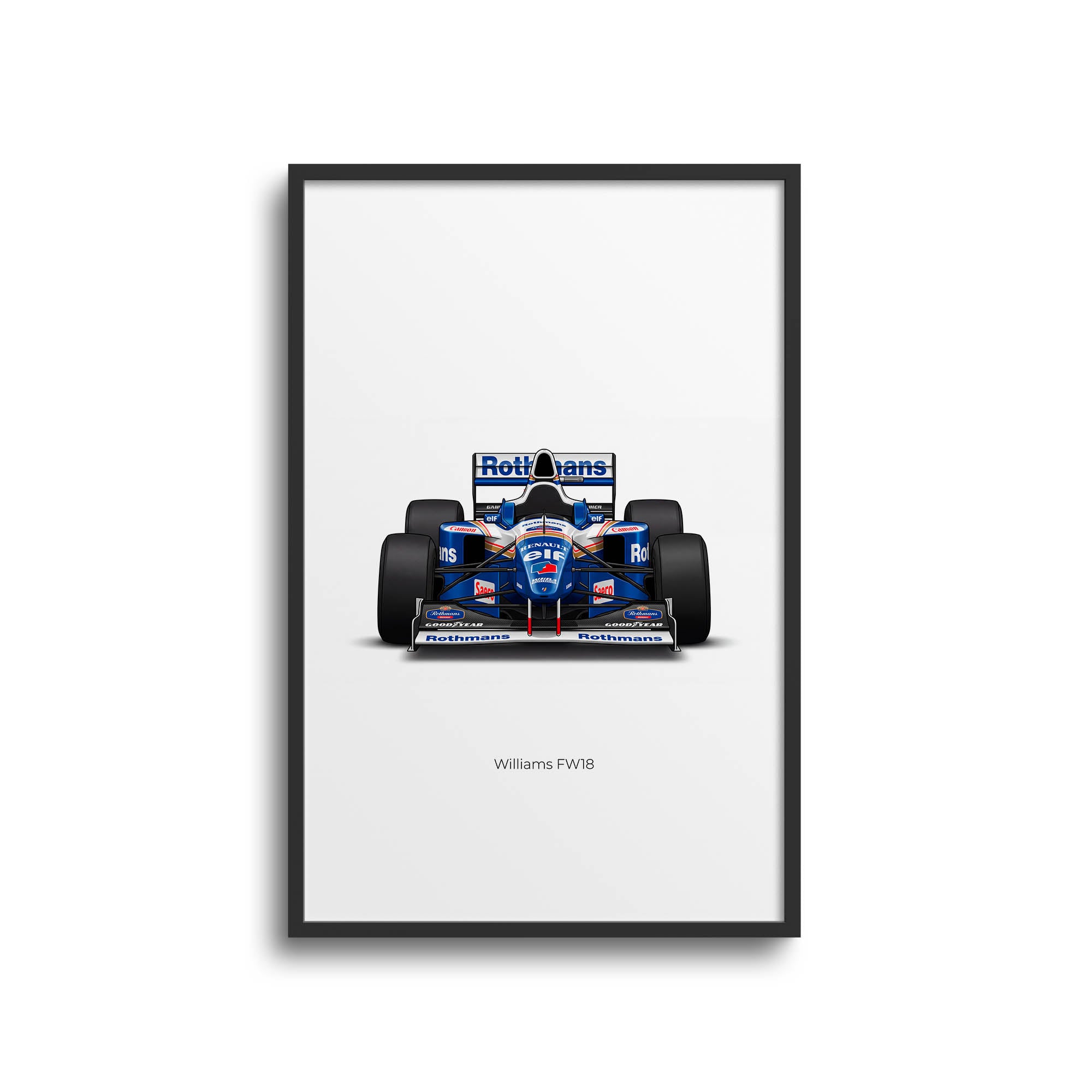 1996 Williams FW18 Damon Hill – Car Print
