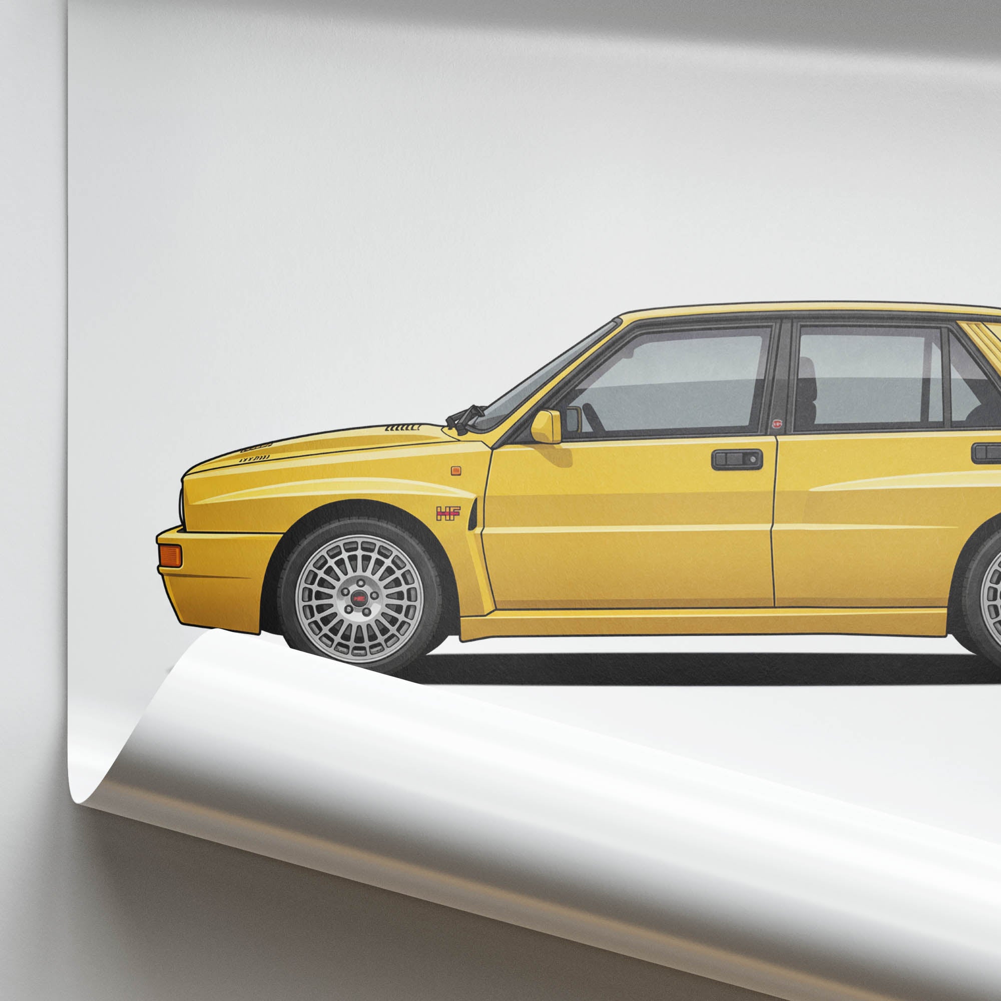 1993 Lancia Delta Hf Integrale Evo II – Car Print (Side)