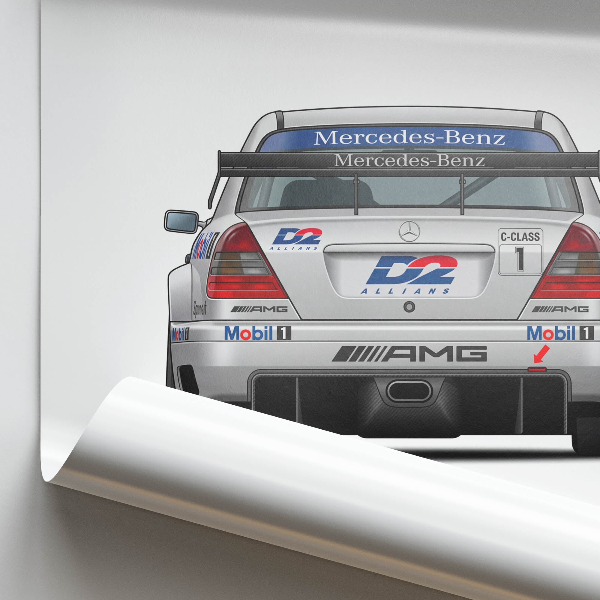 1995 Mercedes-Benz C Class V6 DTM Bernd – Car Print