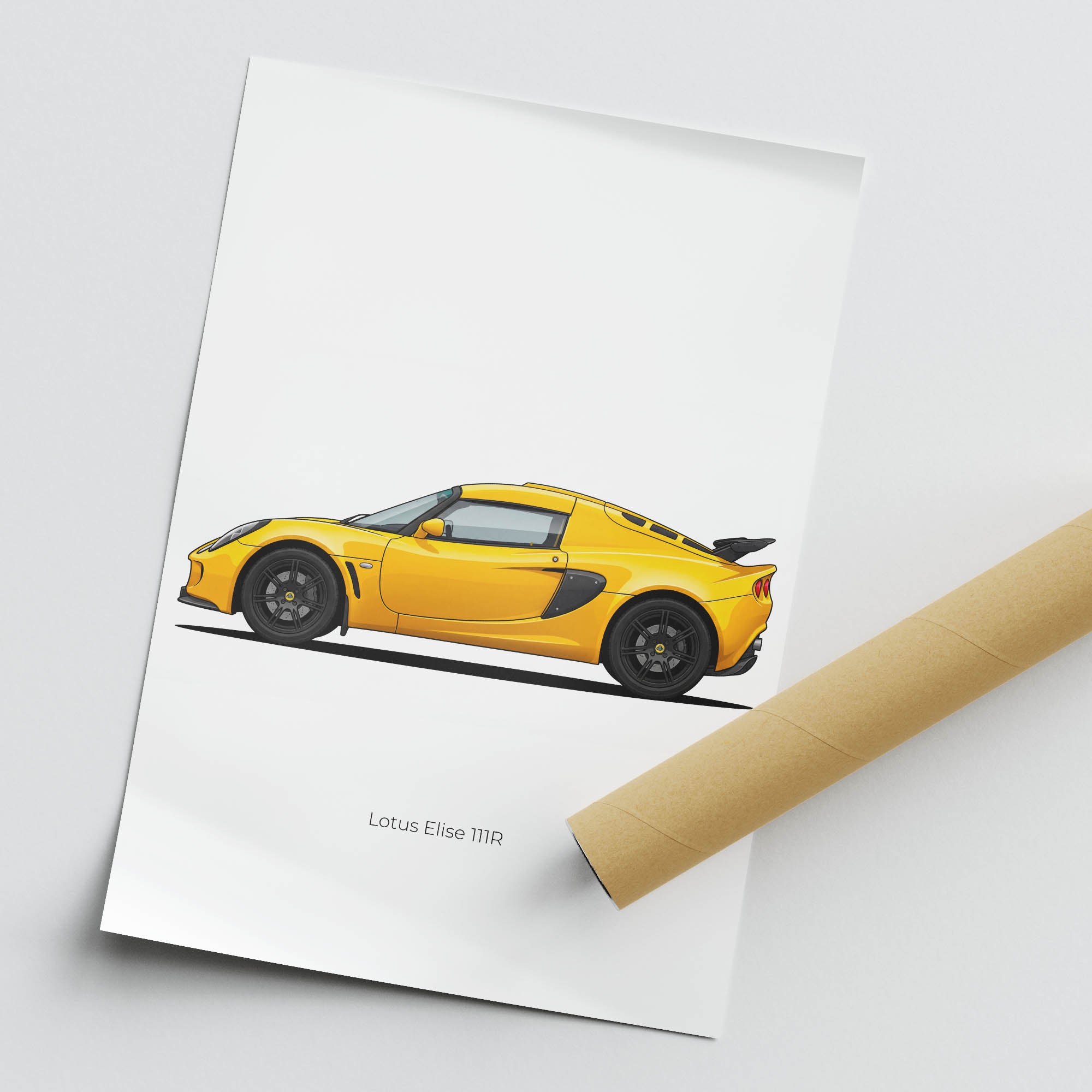 2005 Lotus Elise 111R Saffron – Car Print
