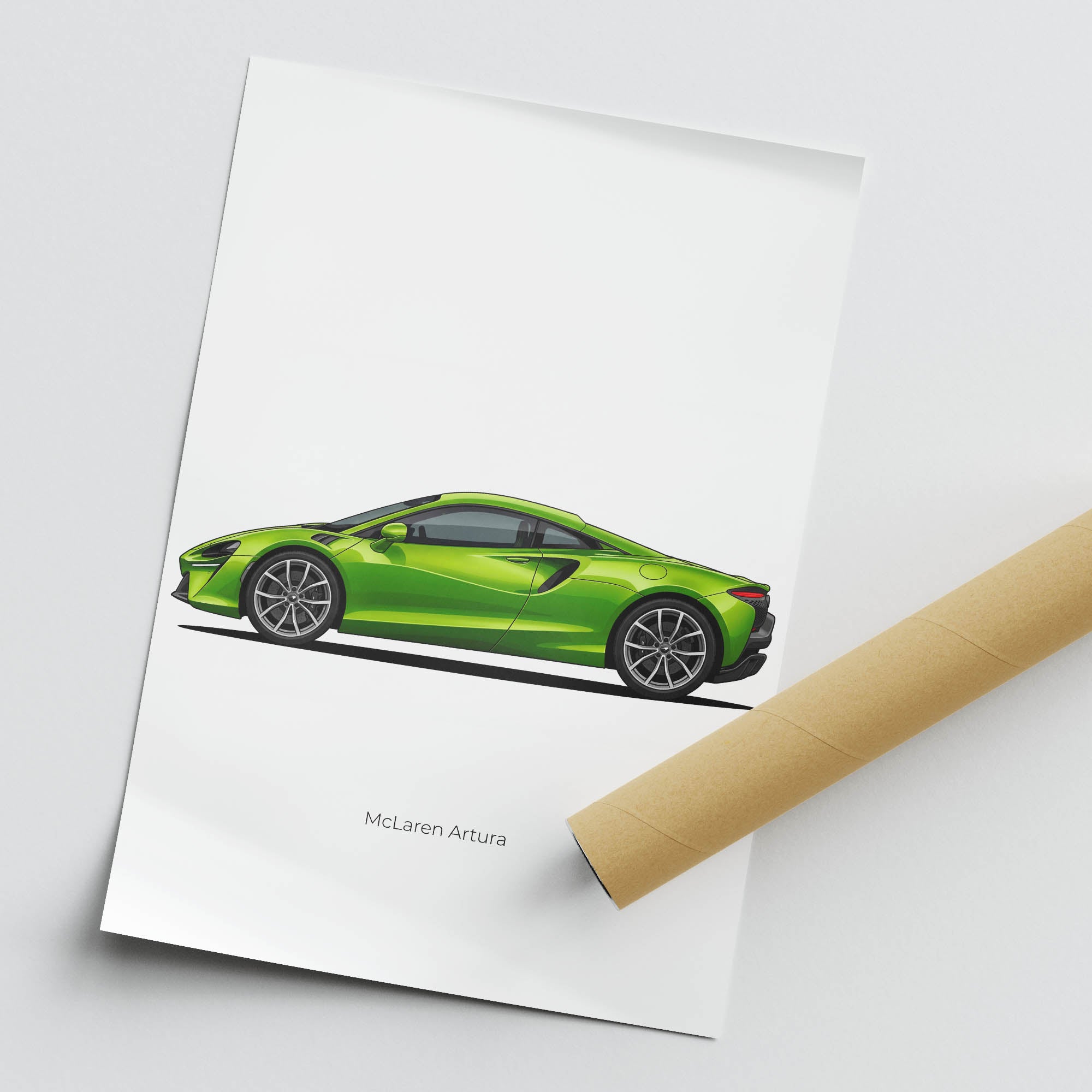 2022 McLaren Artura Flux – Car Print (Side)