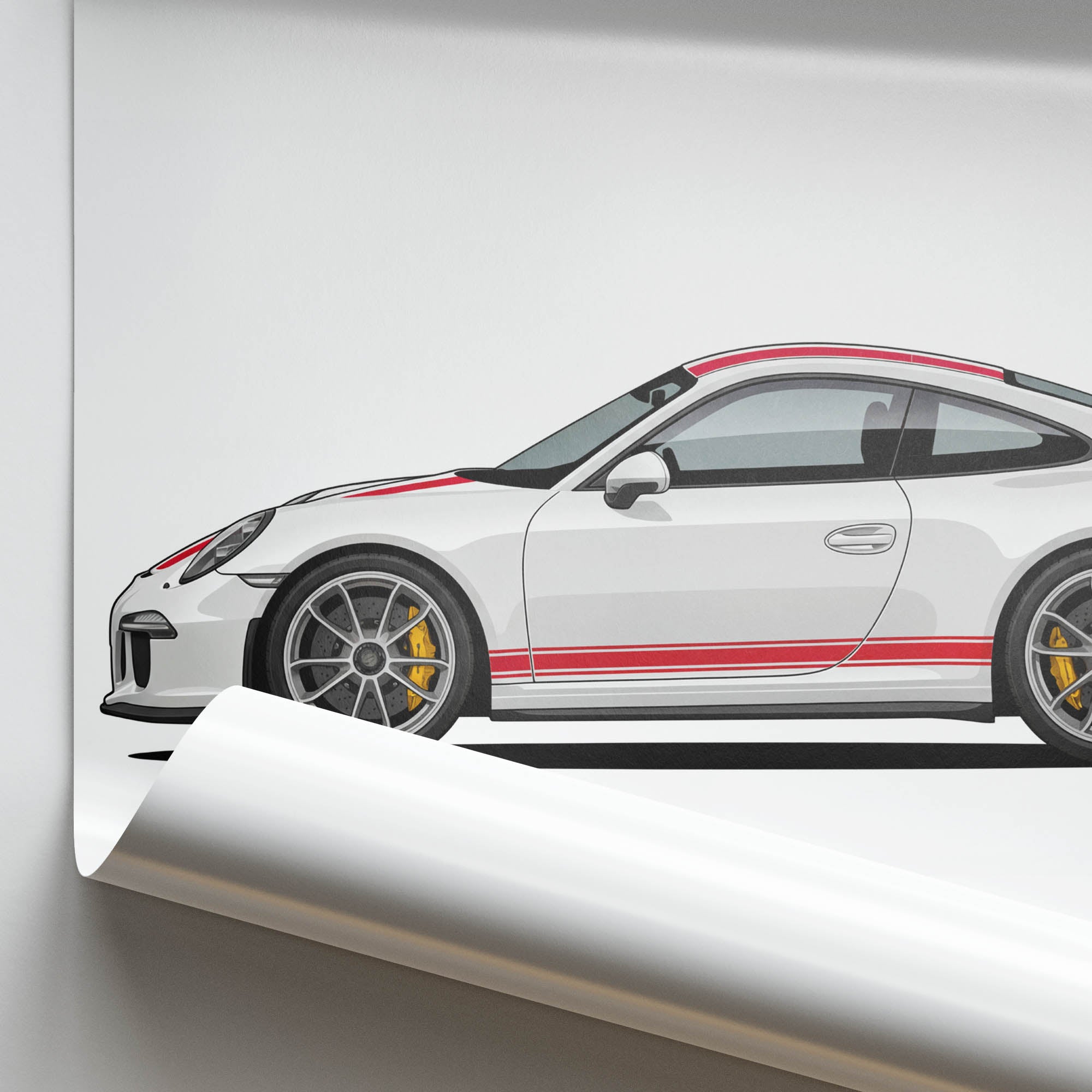 2016 Porsche 911 R – Car Print (Side)