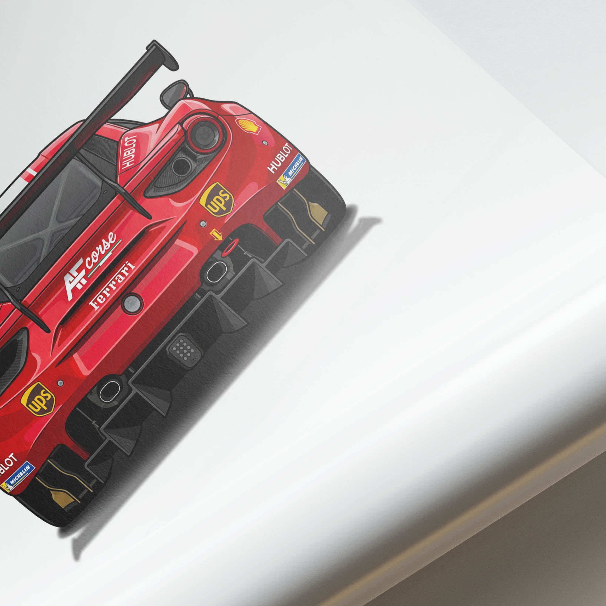 2016 Ferrari 488 GTE AF Corse – Car Print