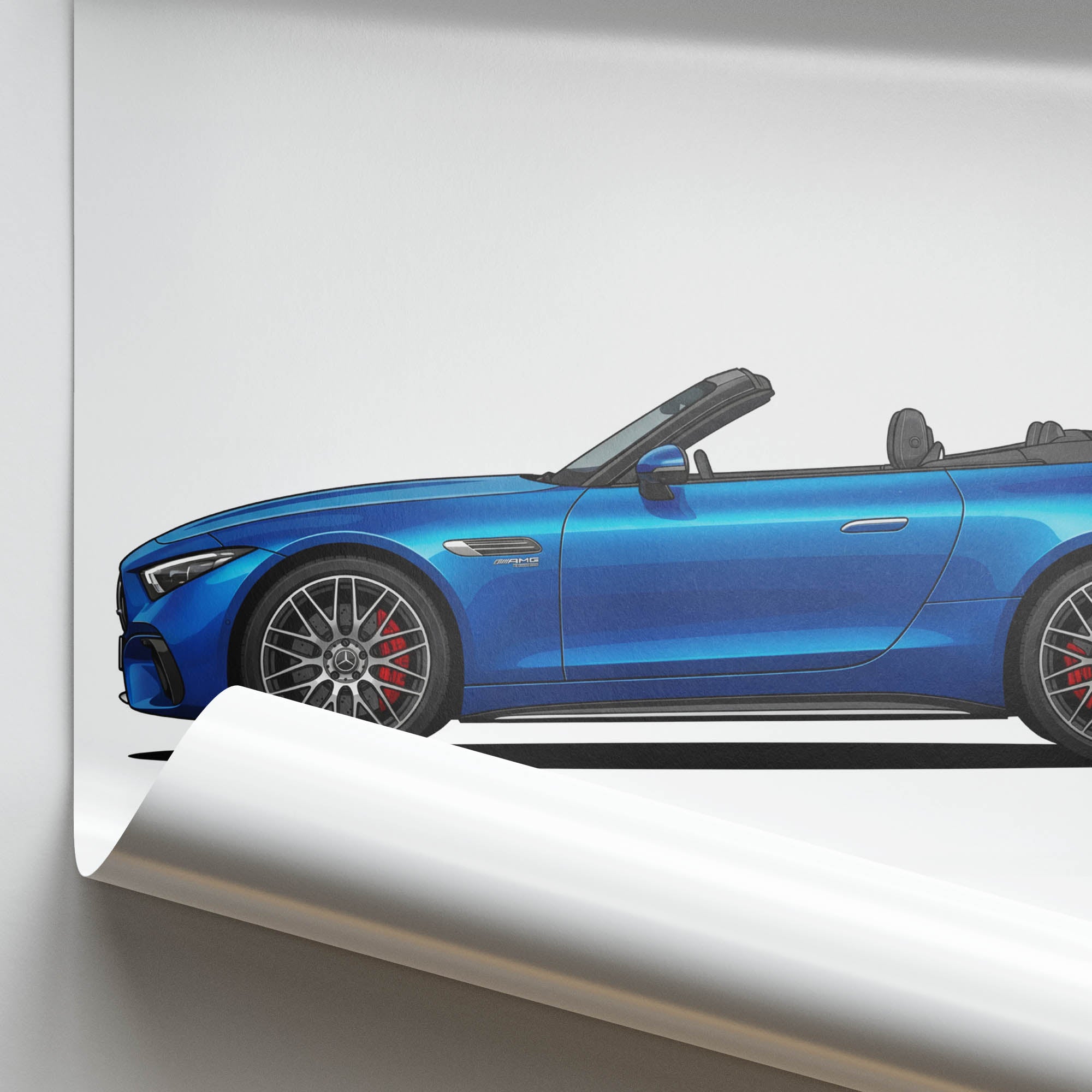 2022 Mercedes AMG SL 63 R232 Hyper – Car Print (Side)