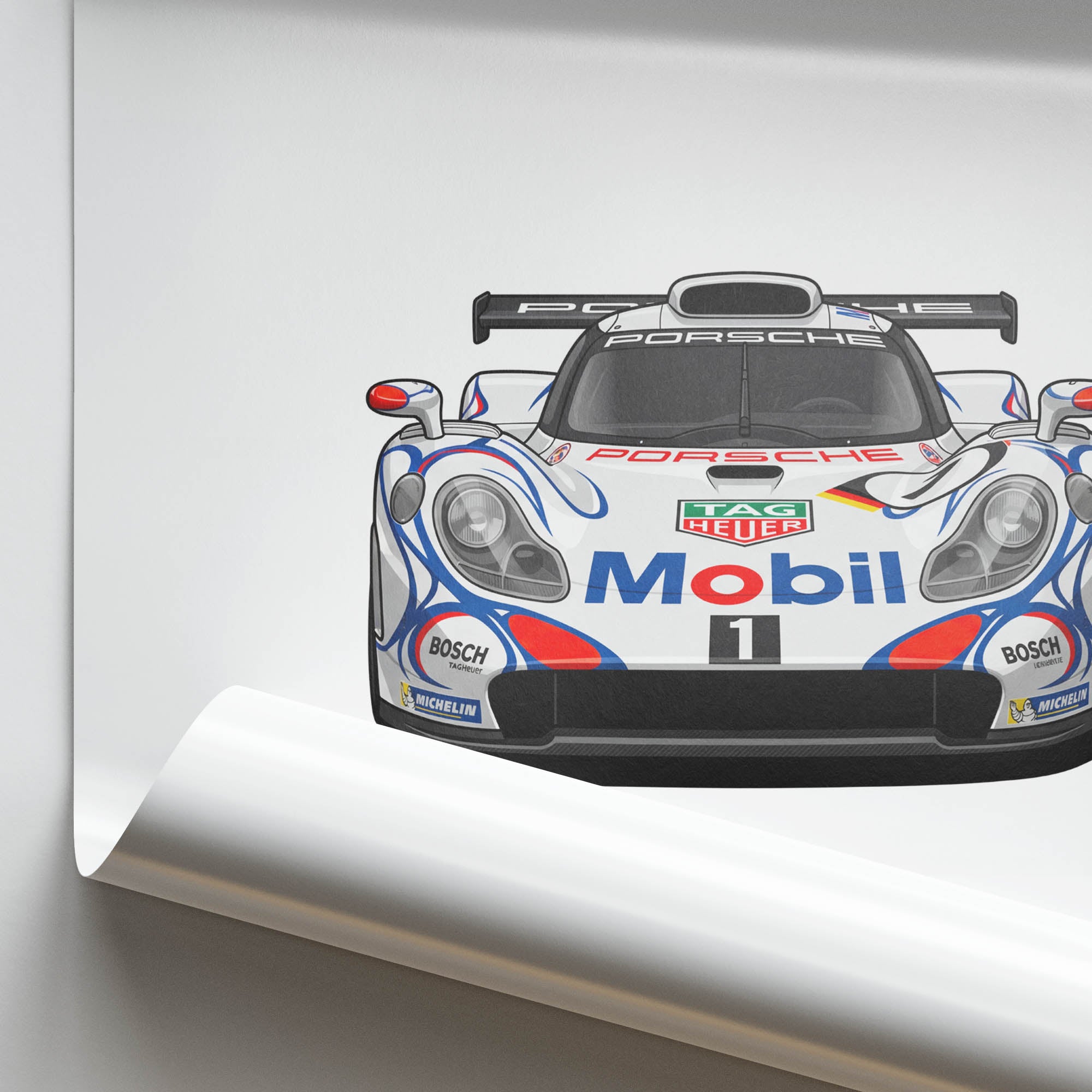 1998 Porsche 911 GT1 98 Mobil – Car Print