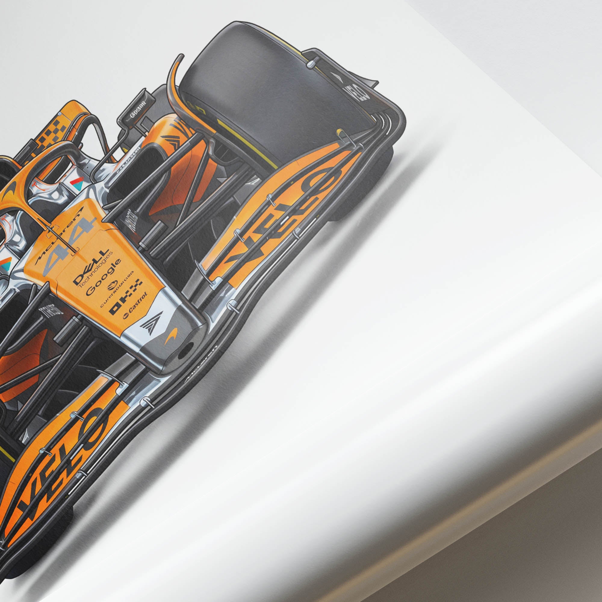 2025 McLaren MCL39 Lando Norris Papaya – Car Print