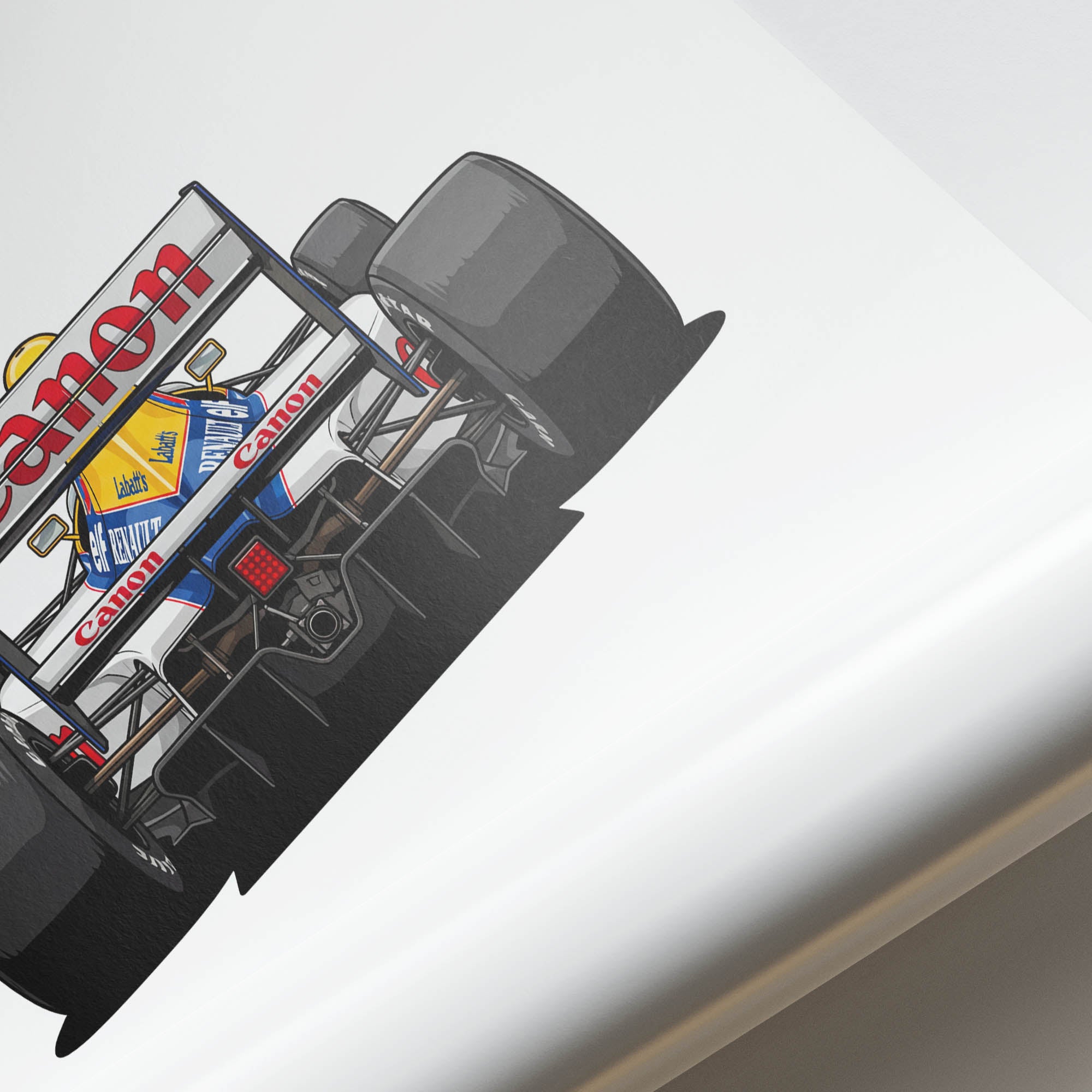 1992 Williams FW14B Nigel Mansell – Car Print (Back)