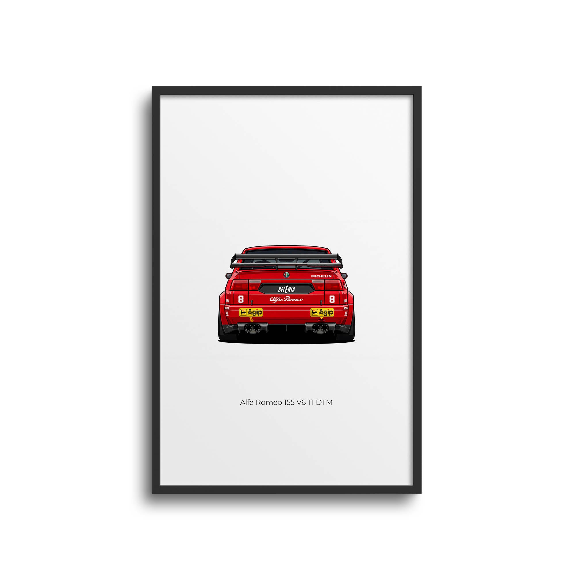 1992 Alfa Romeo 155 V6 TI DTM Nicola Larini – Car Print