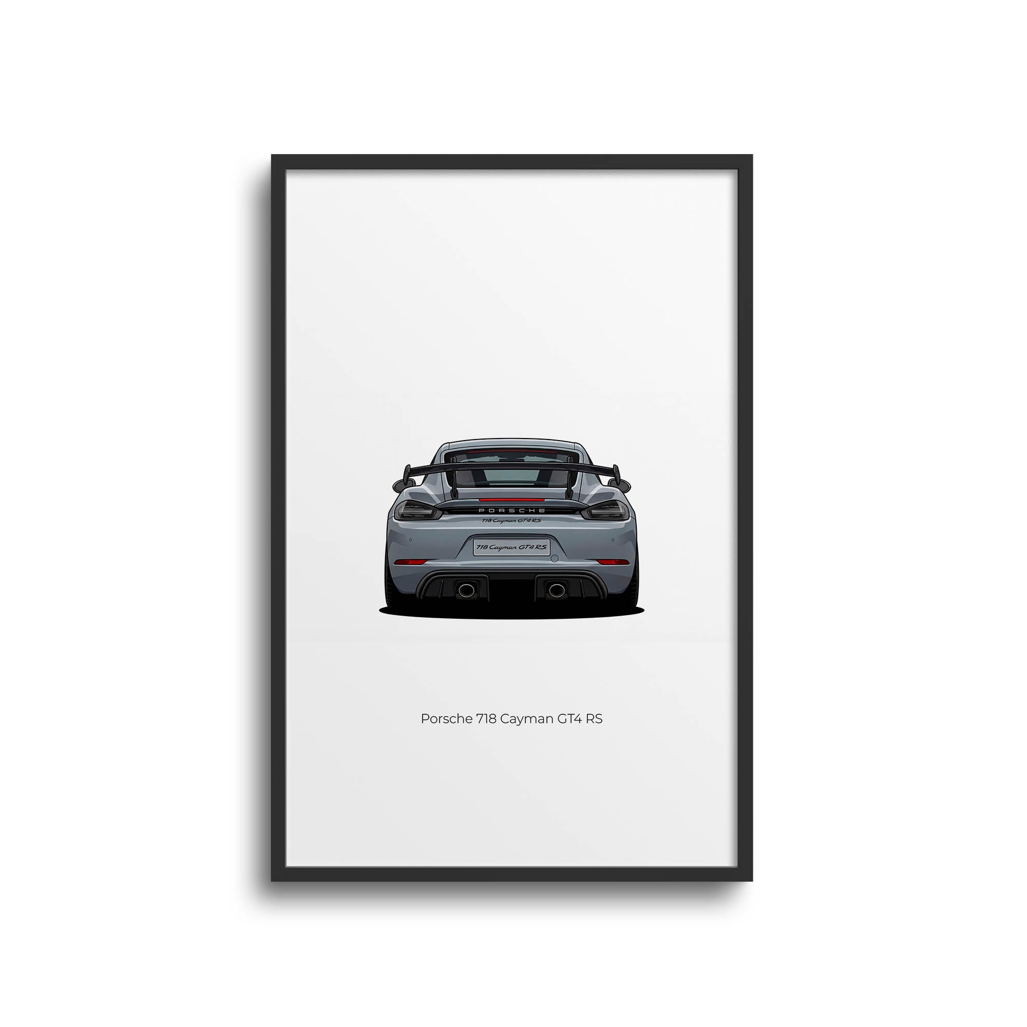 2022 Porsche 718 Cayman GT4 RS Arctic – Car Print