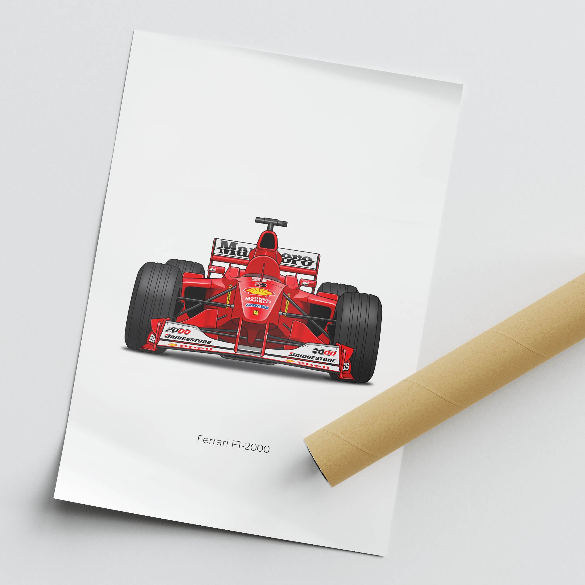 2000 Ferrari 2000 Michael Schumacher – Car Print
