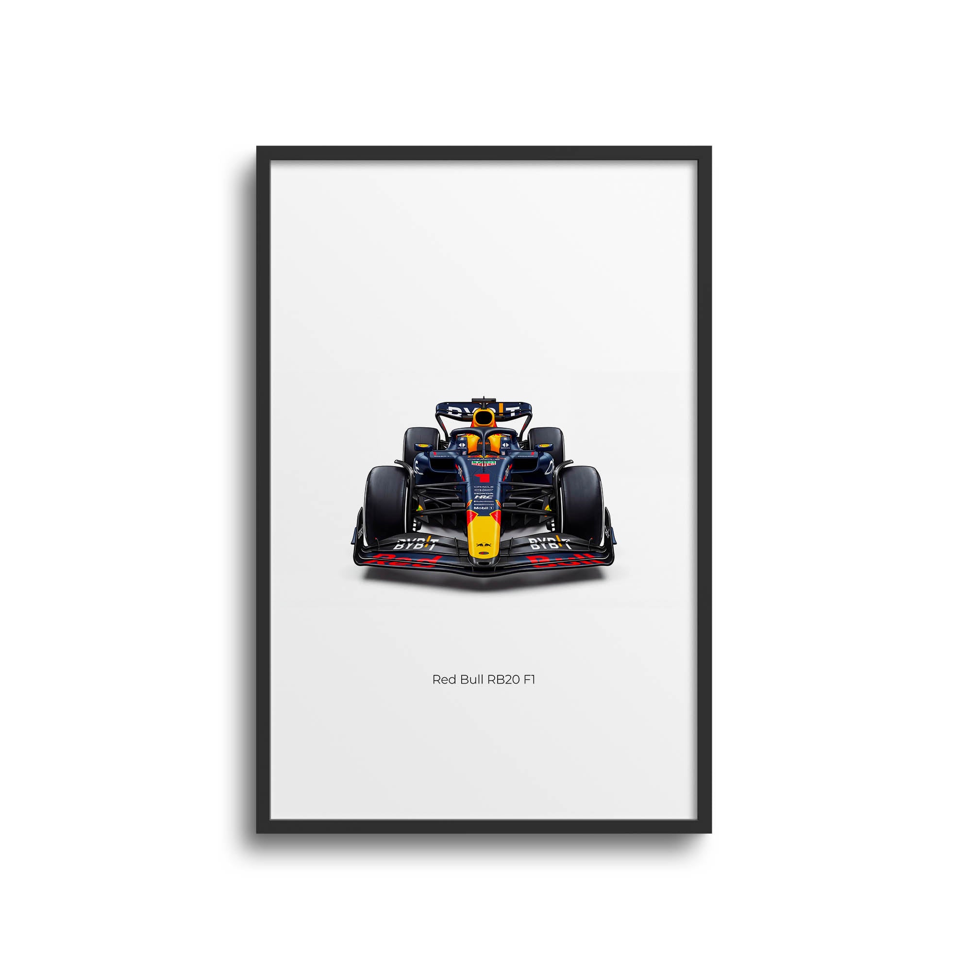 2024 Red Bull RB20 Max Verstappen Navy – Car Print (Front)