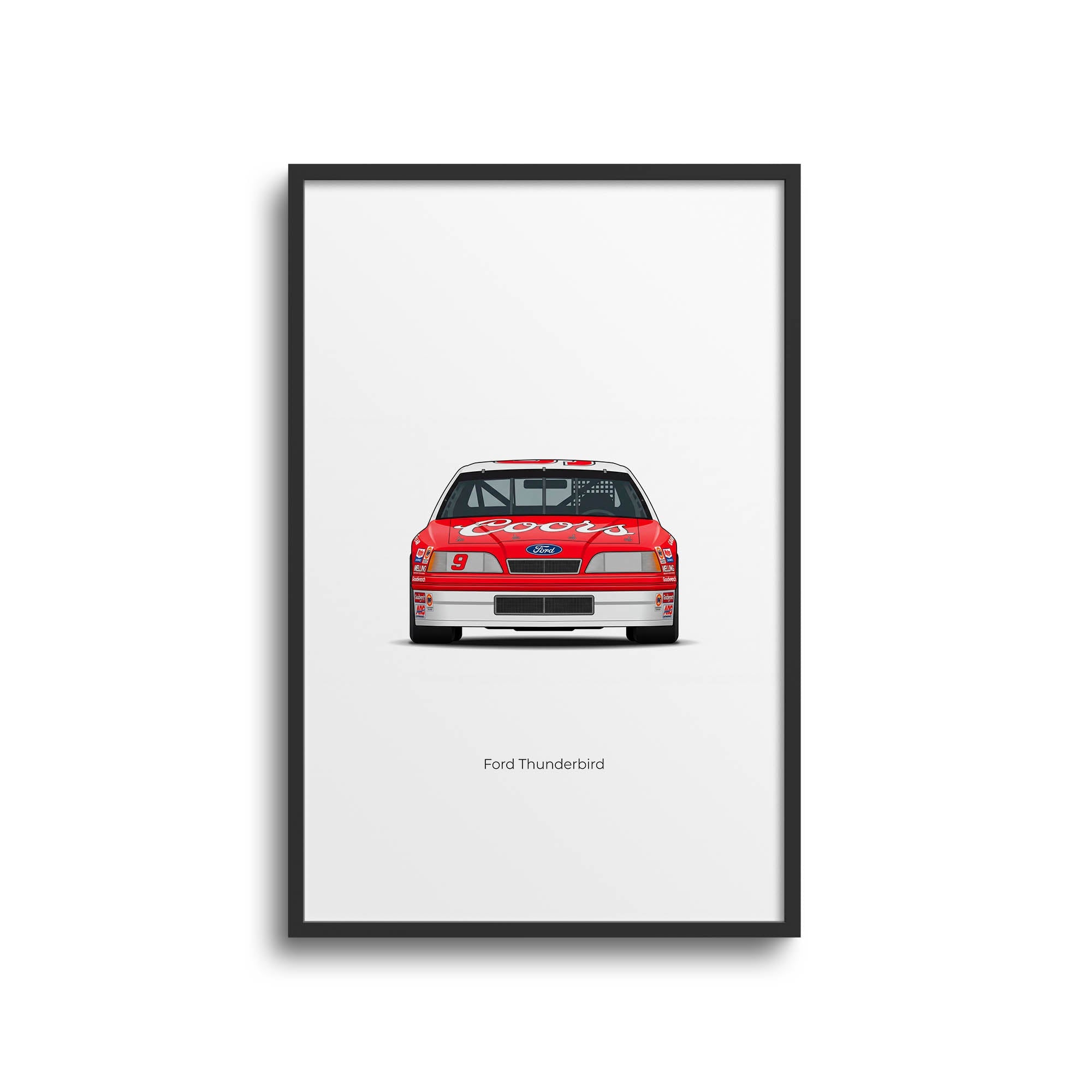 1987 Ford Thunderbird Bill Elliott Coors – Car Print