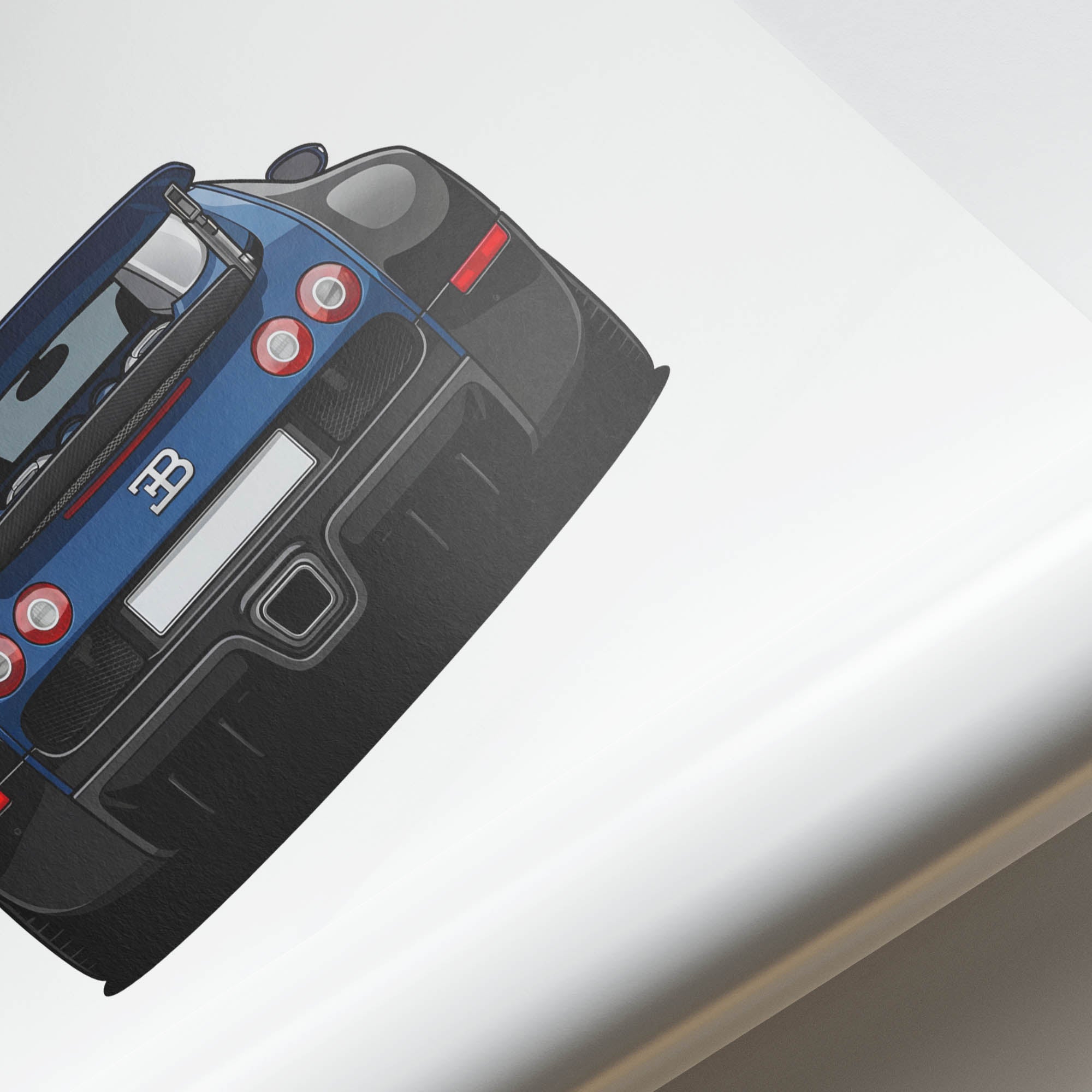 2005 Bugatti Veyron 16 4 Two Tone – Car Print (Back)