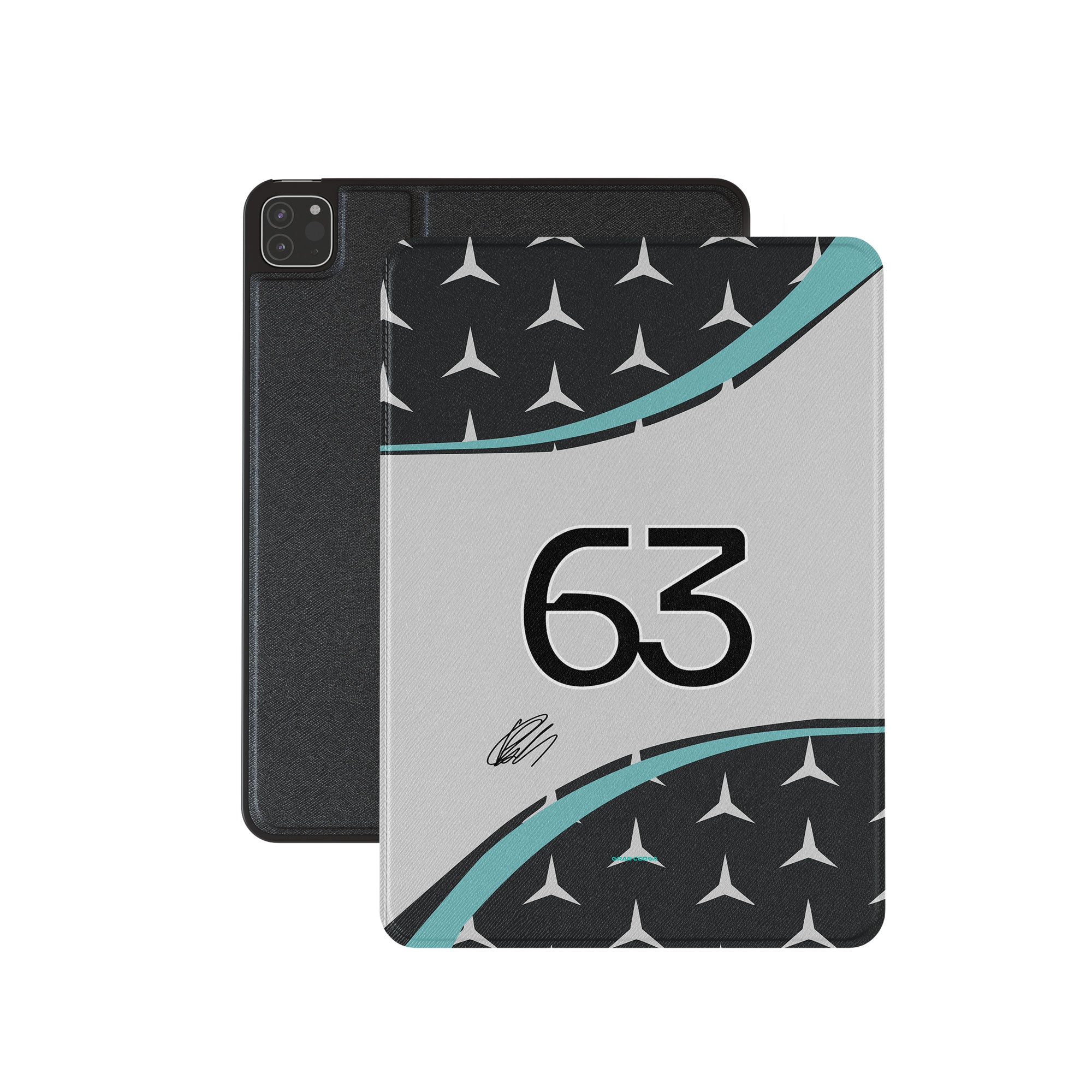 iPad Case | George Russell Mercedes AMG 2025 F1 Signed Protective Cover