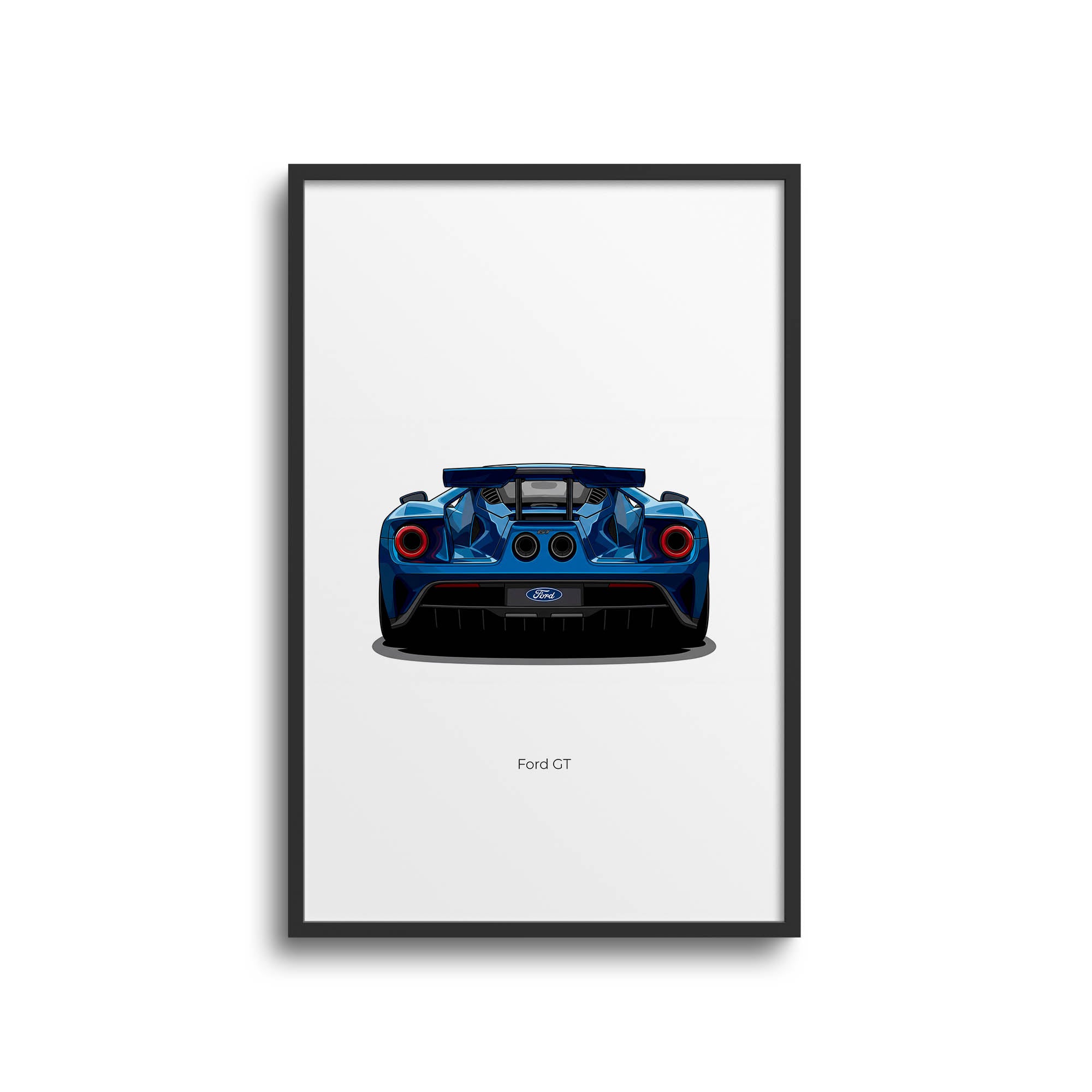 2017 Ford GT Liquid – Car Print (Back)