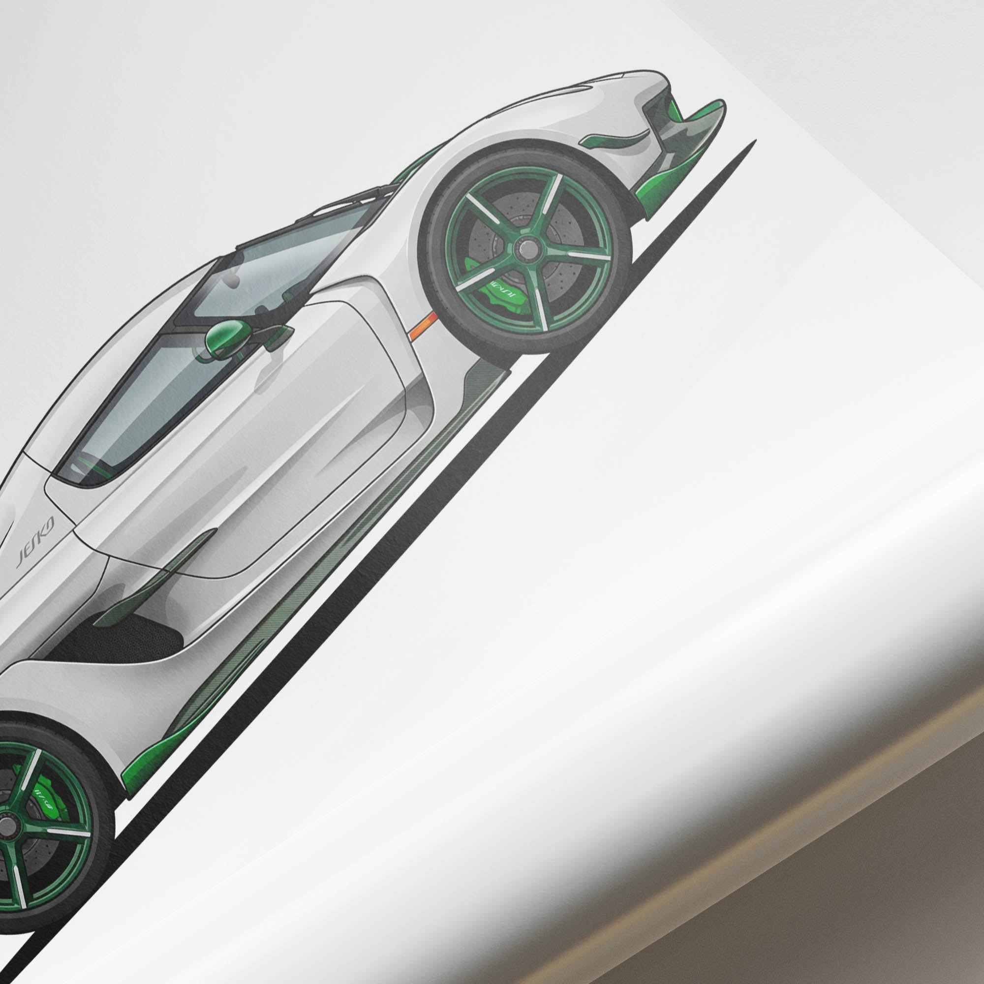 Koenigsegg Jesko Poster – 2021 Jesko Attack Limited Edition Wall Art Print