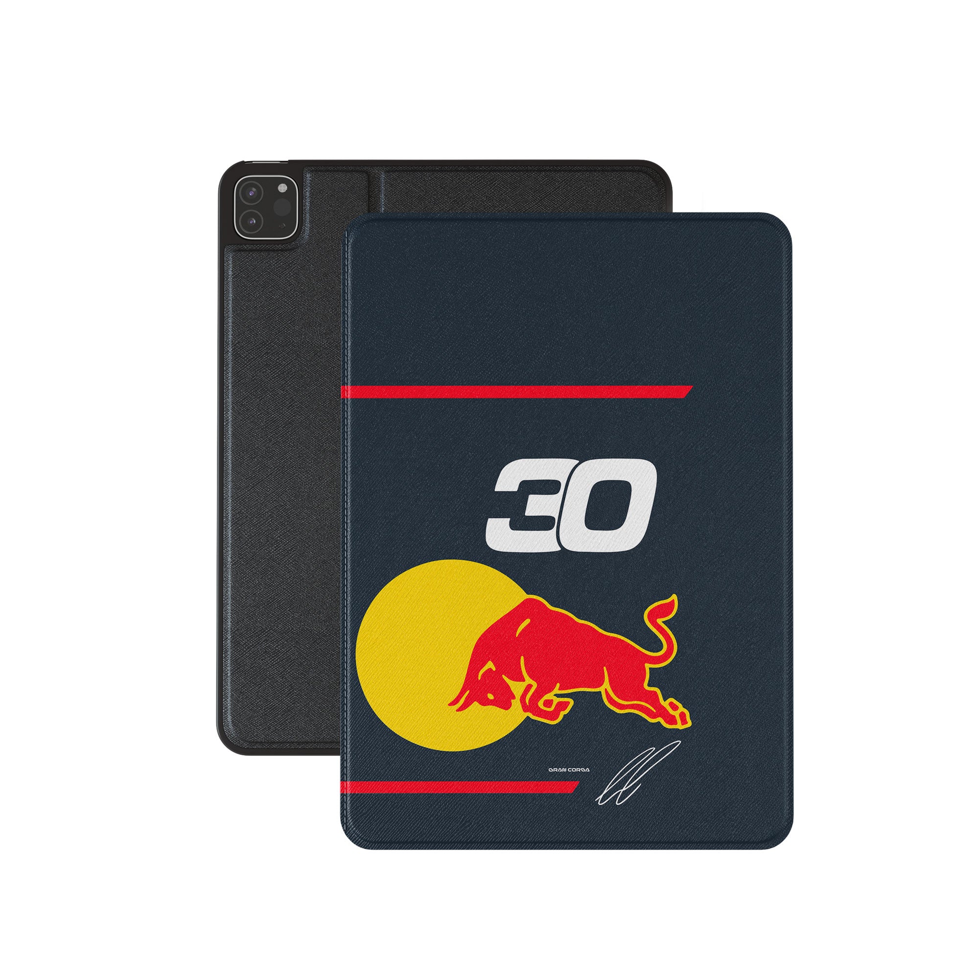 iPad Case - Liam Lawson Red Bull Racing 2025 Signed Durable Tablet Cover