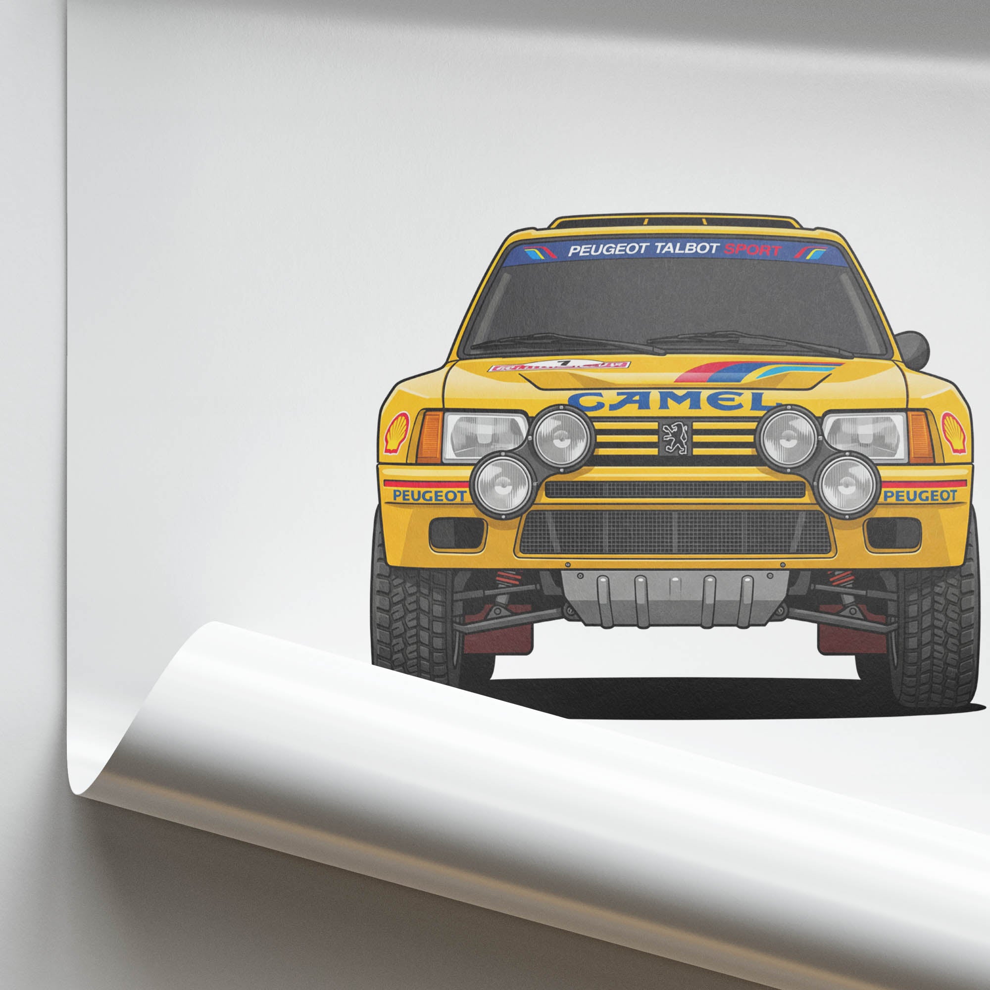1987 Peugeot 205 T16 Grand – Car Print