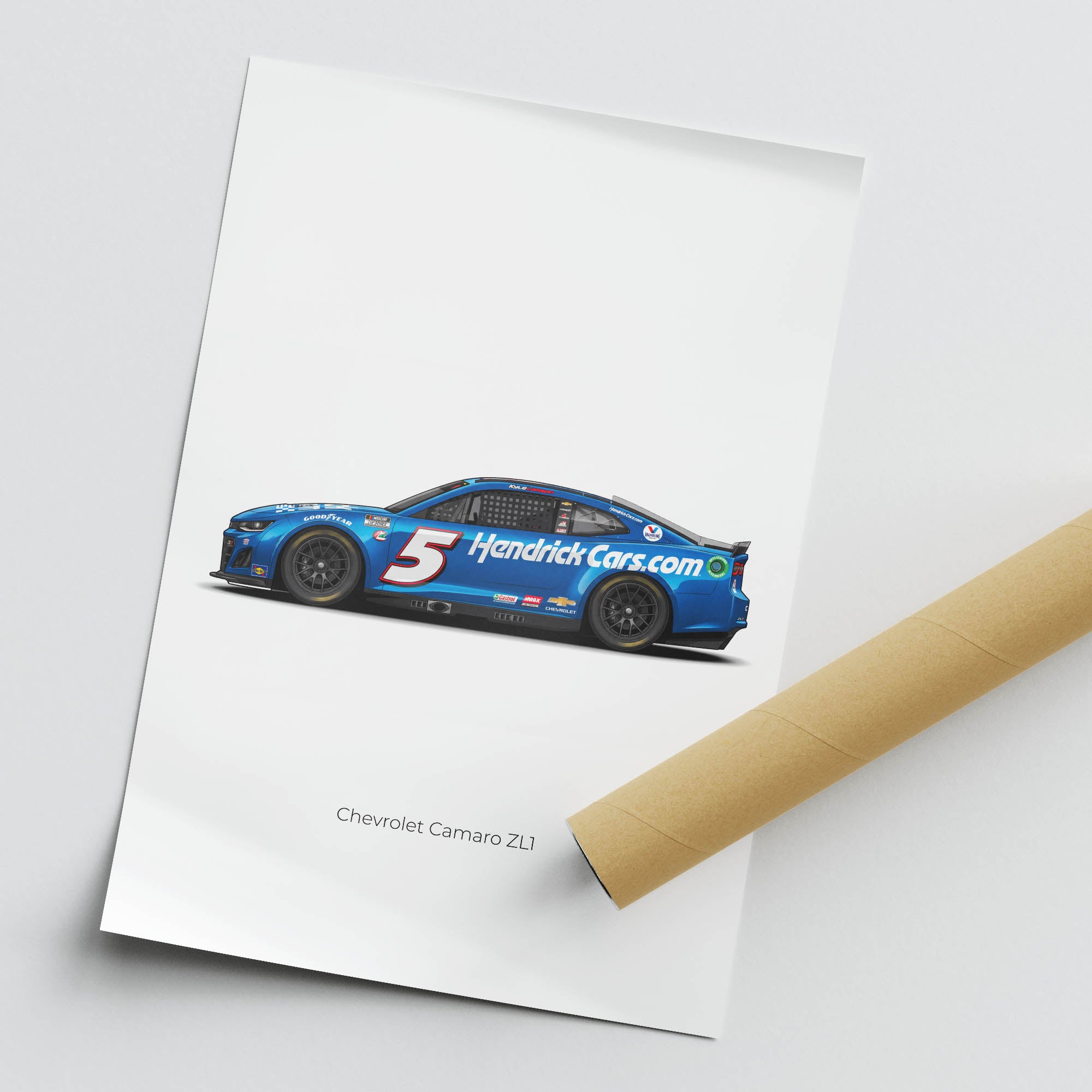 2023 Chevrolet Camaro ZL1 Kyle Larson – Car Print (Side)