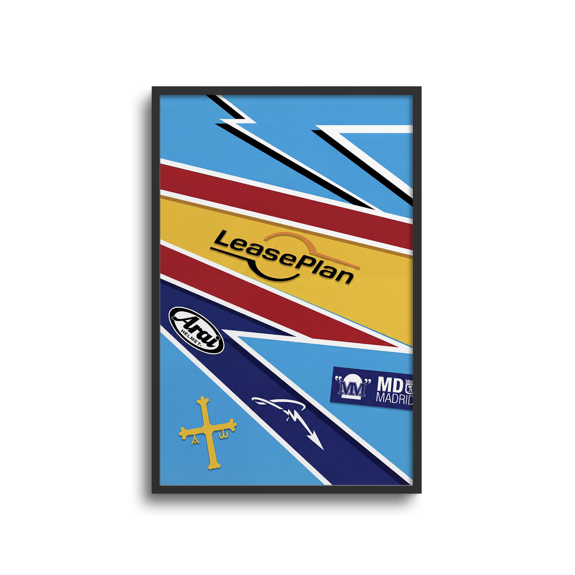 Fernando Alonso Helmet F1 2005 – Poster