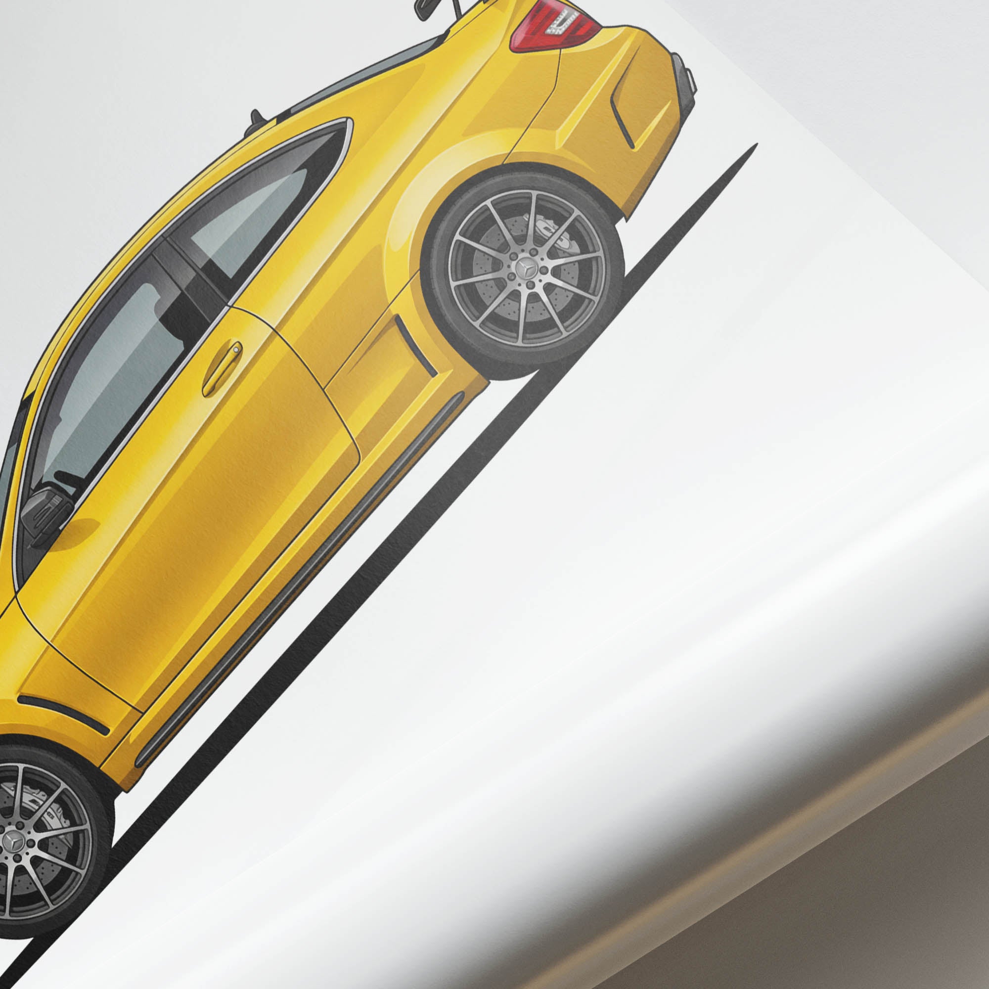 2012 Mercedes-Benz C63 AMG Coupe – Car Print (Side)