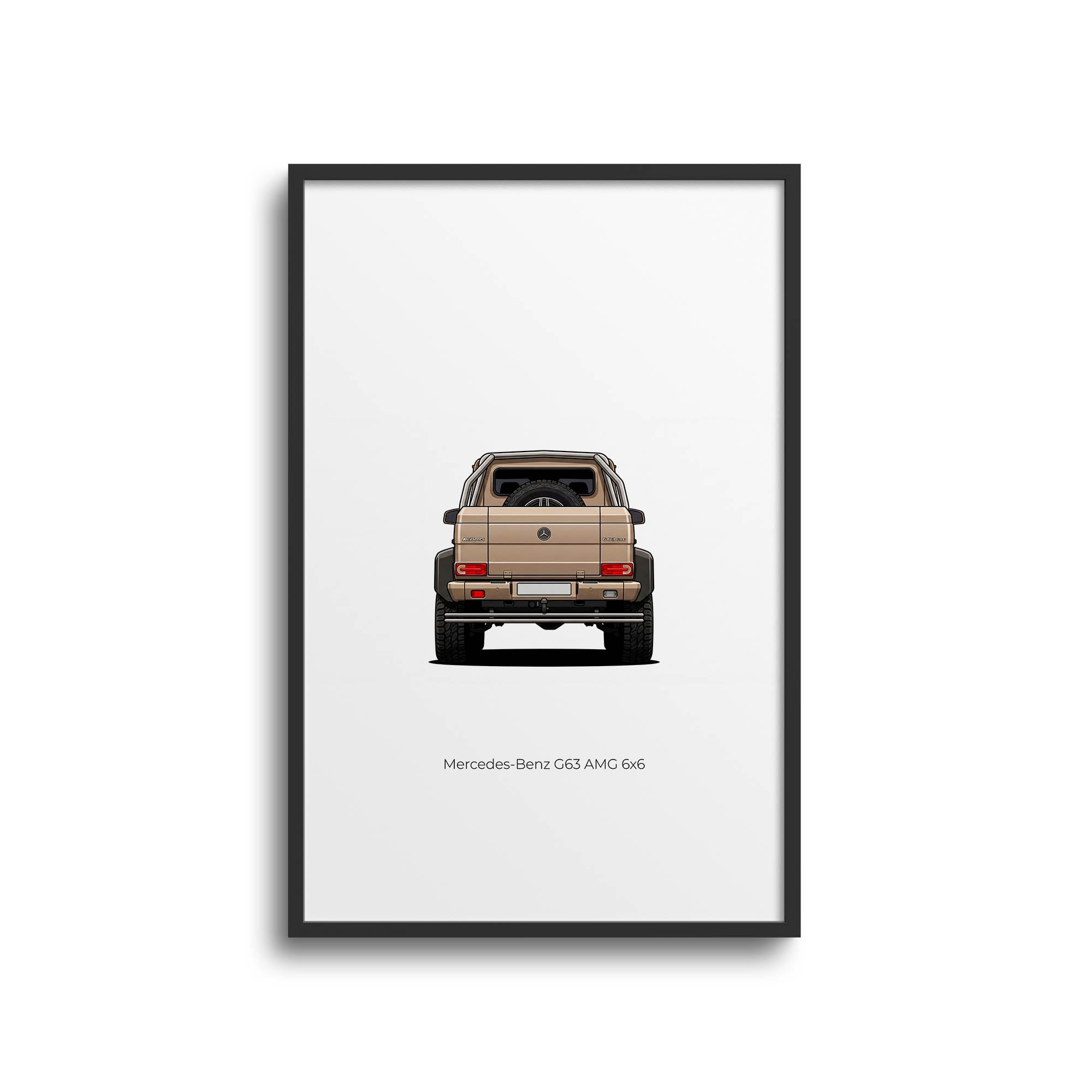 2013 Mercedes-Benz G63 AMG 6X6 Sand – Car Print