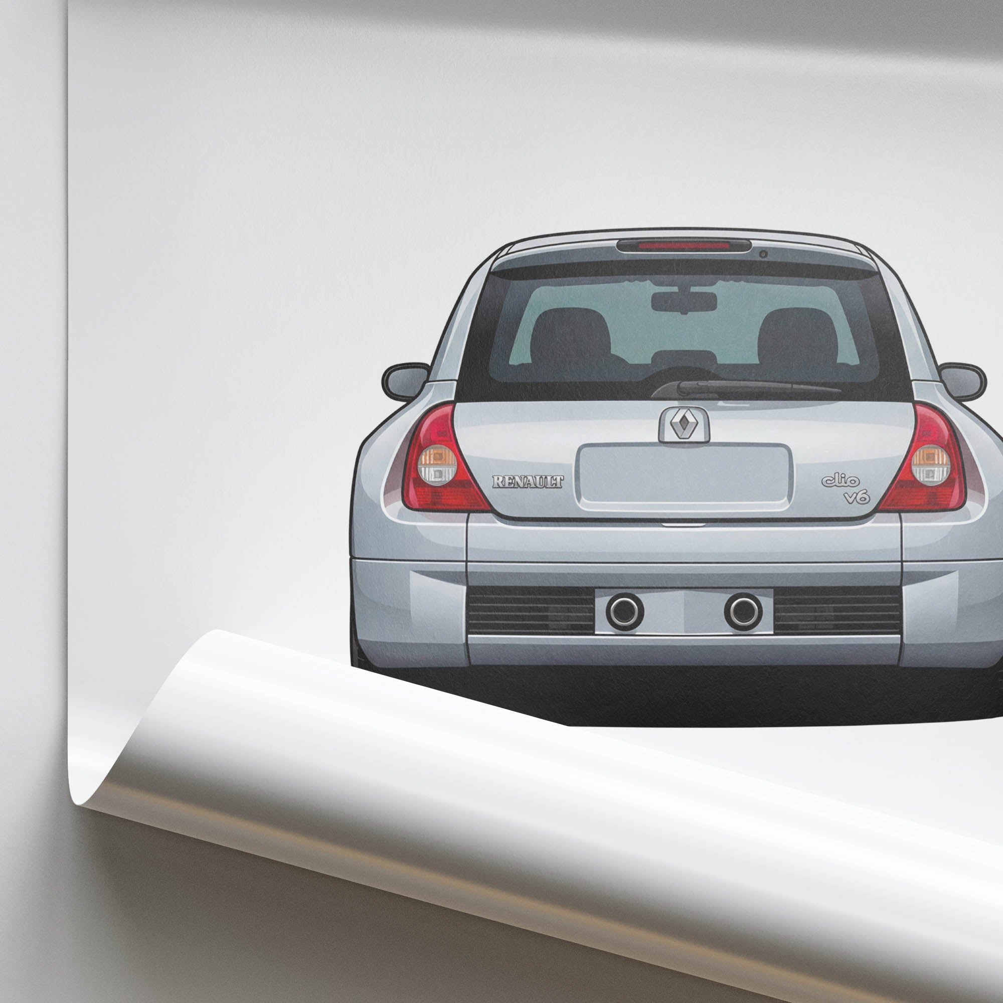 2003 Renault Clio V6 Phase 1 Iceberg – Car Print