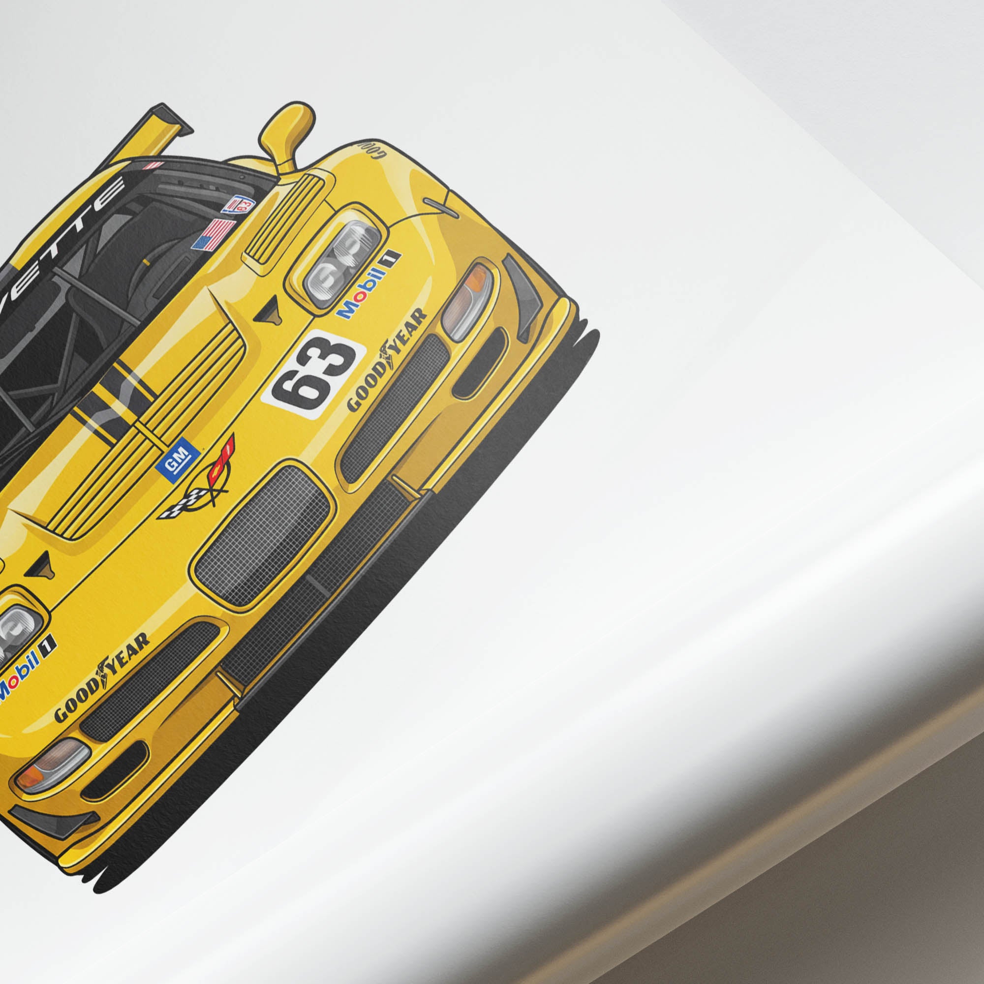 2001 Chevrolet Corvette C5 R Corvette – Car Print