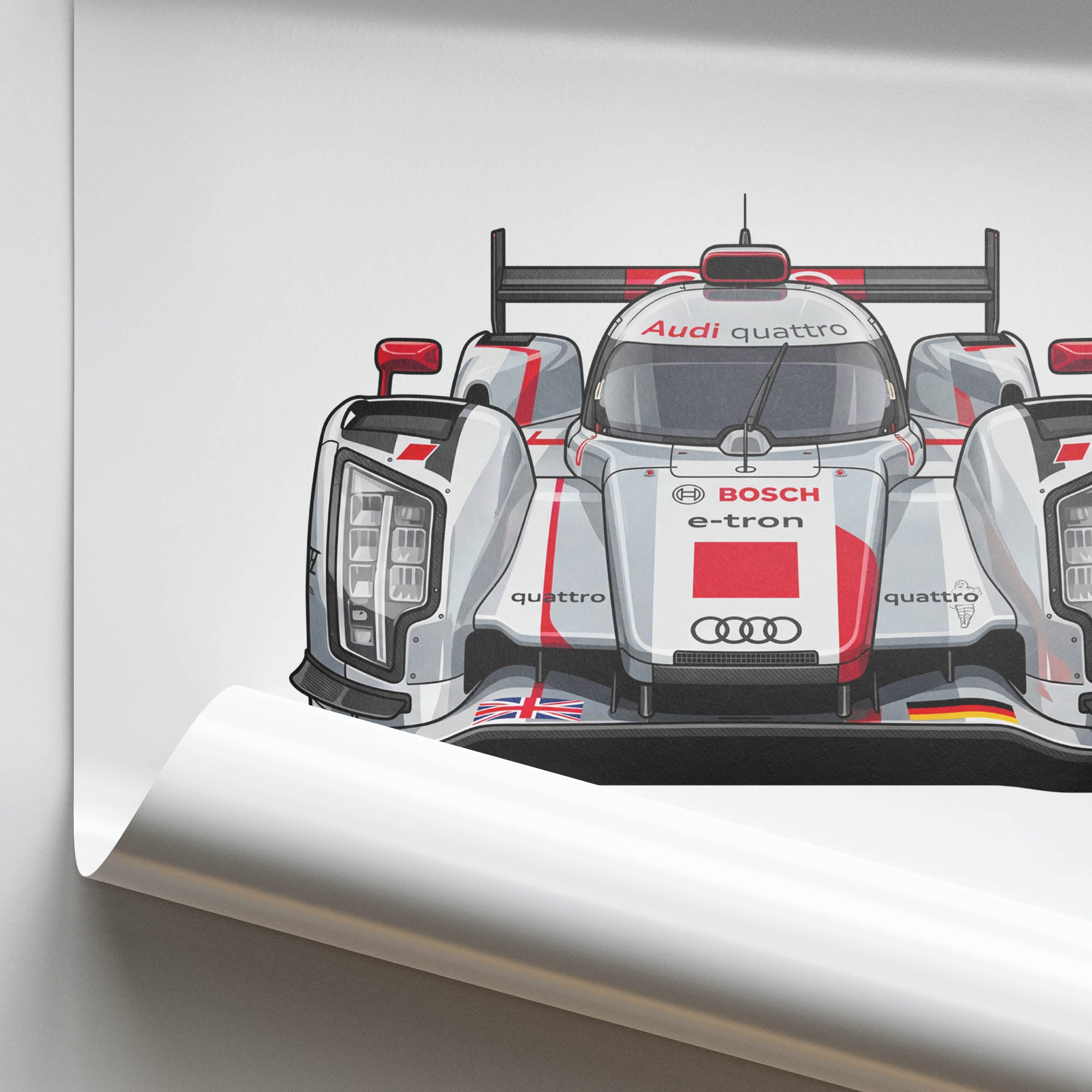 2012 Audi R18 e-tron Quattro Audi Sport – Car Print