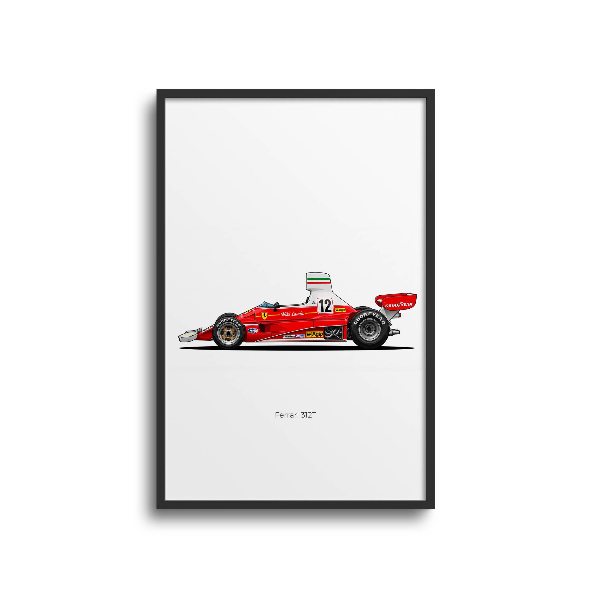 1975 Ferrari 312T Niki Lauda – Car Print