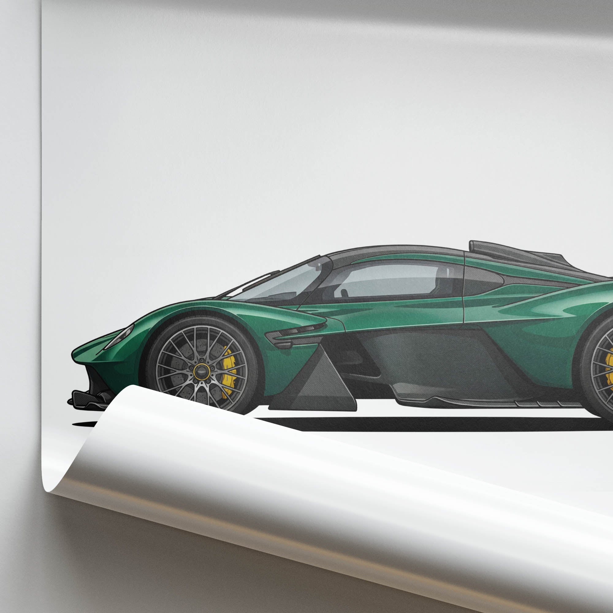 2022 Aston Martin Valkyrie British – Car Print (Side)