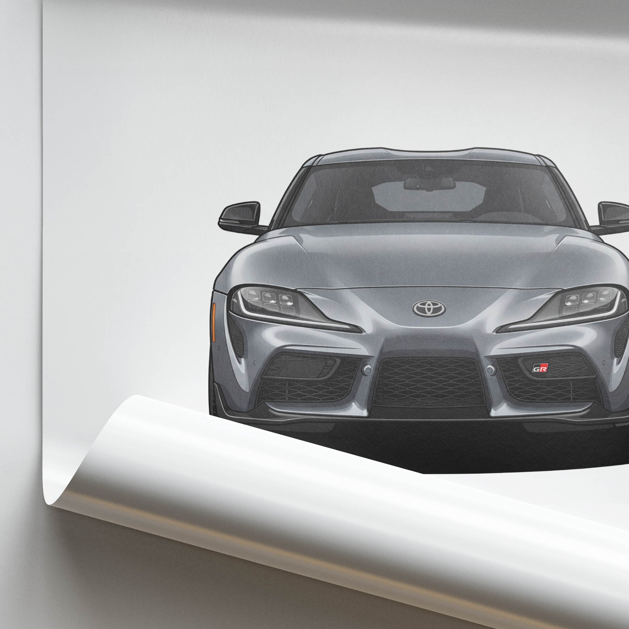 2019 Toyota Gr Supra A90 – Car Print (Front)