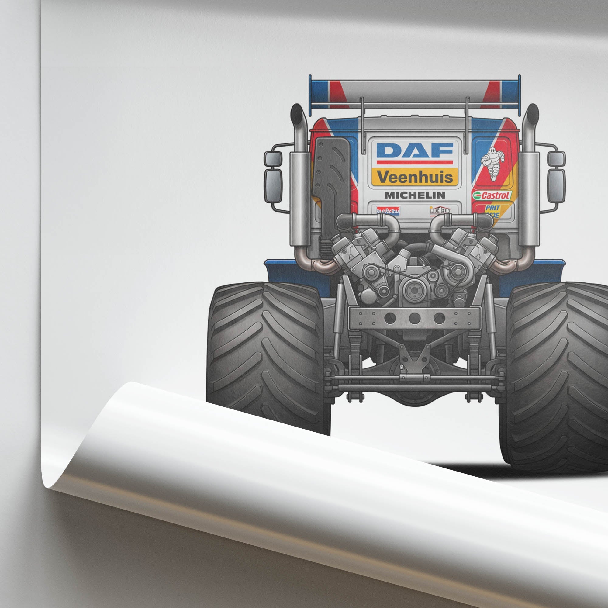 1988 Daf Turbotwin II Twin Engine Monster – Car Print