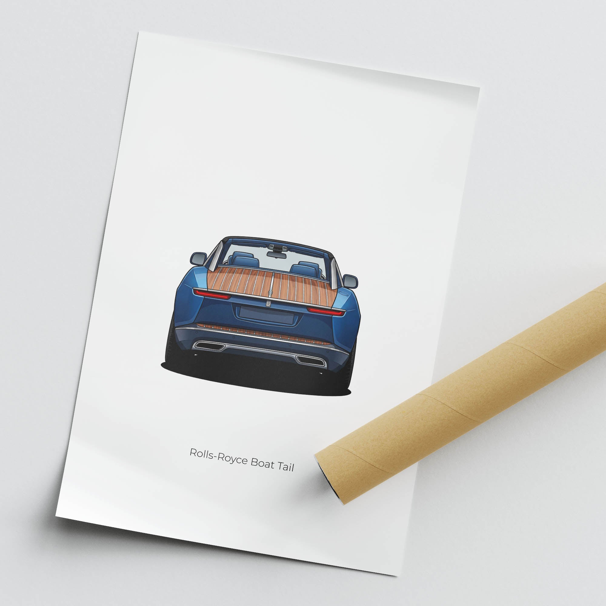 2021 Rolls Royce Boat Tail – Car Print (Back)