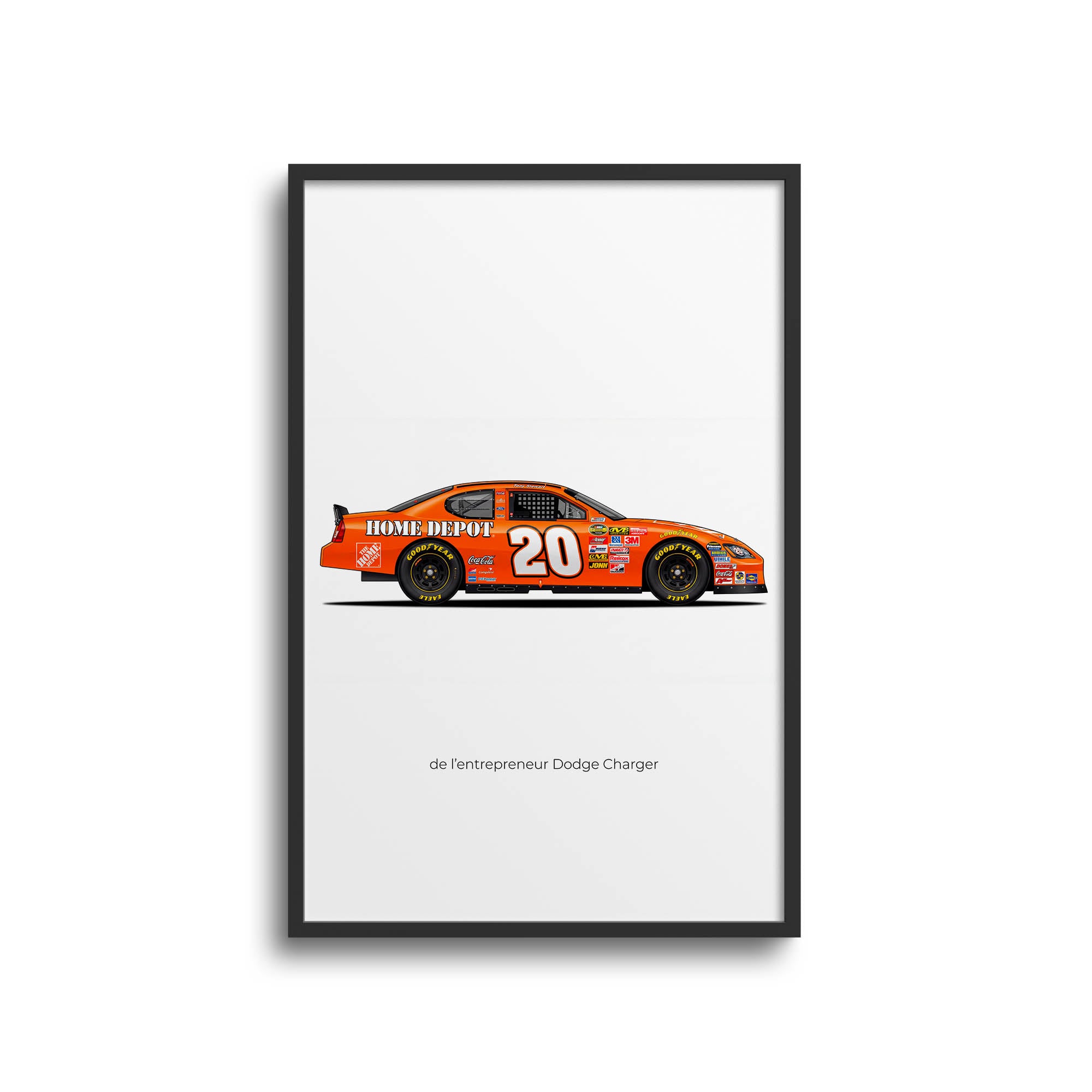2005 De L Entrepreneur Dodge Charger Tony – Car Print