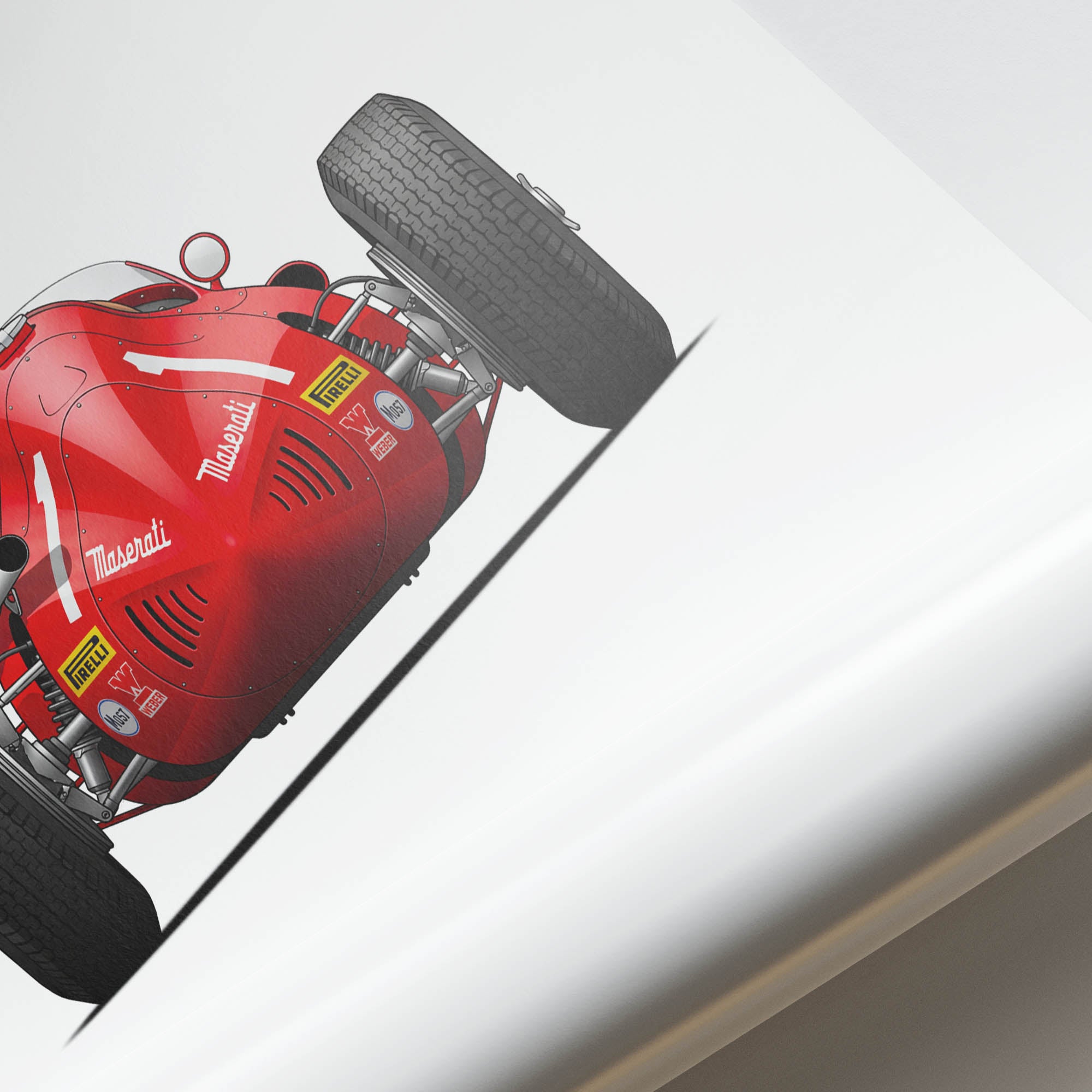 1957 Maserati 250F Juan Manuel Fangio – Car Print