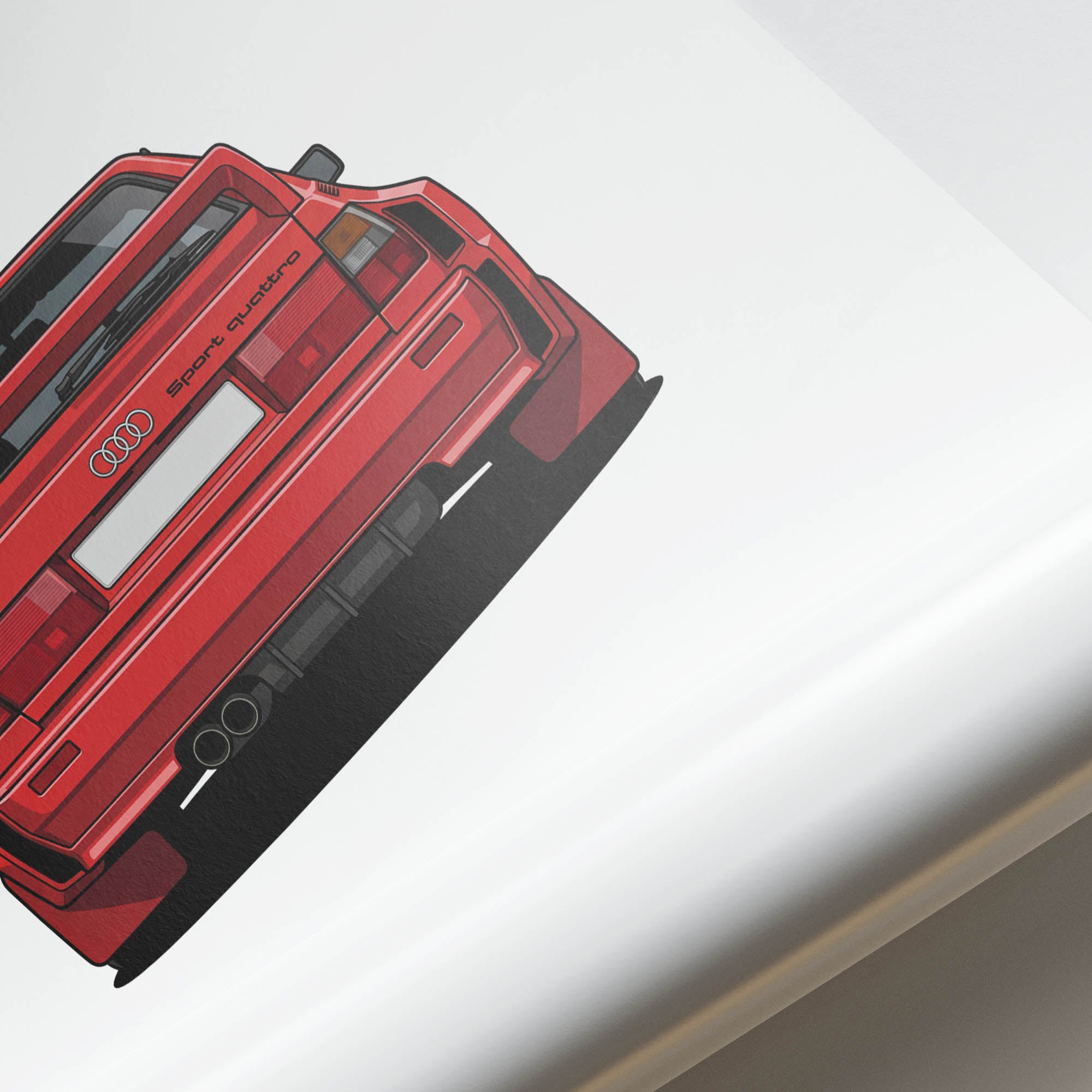 1984 Audi Sport Quattro S1 Tornado – Car Print (Back)