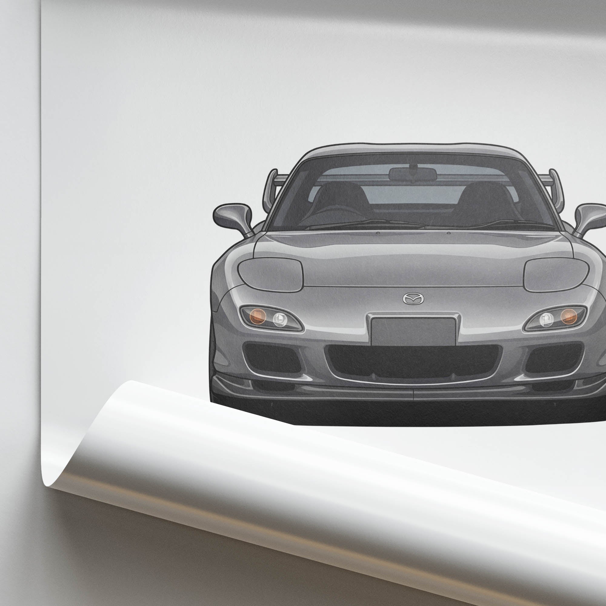 2002 Mazda Rx 7 Spirit R FD3S Titanium – Car Print
