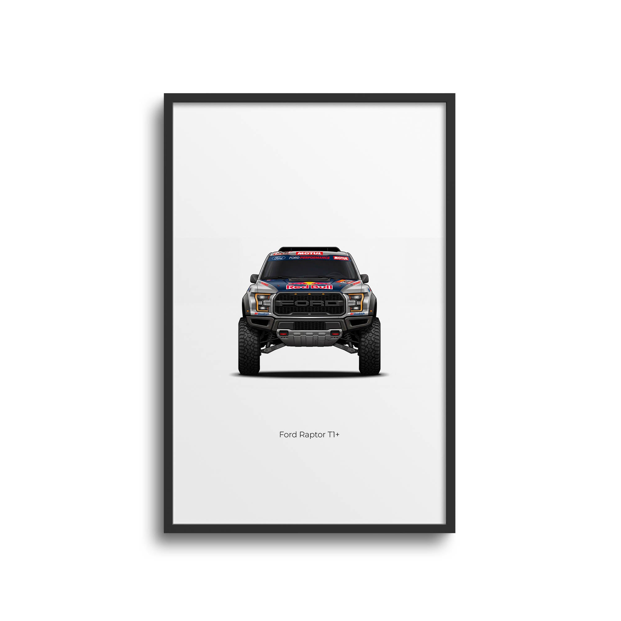 2025 Ford Raptor T1 Carlos Sainz Rally – Car Print (Front)