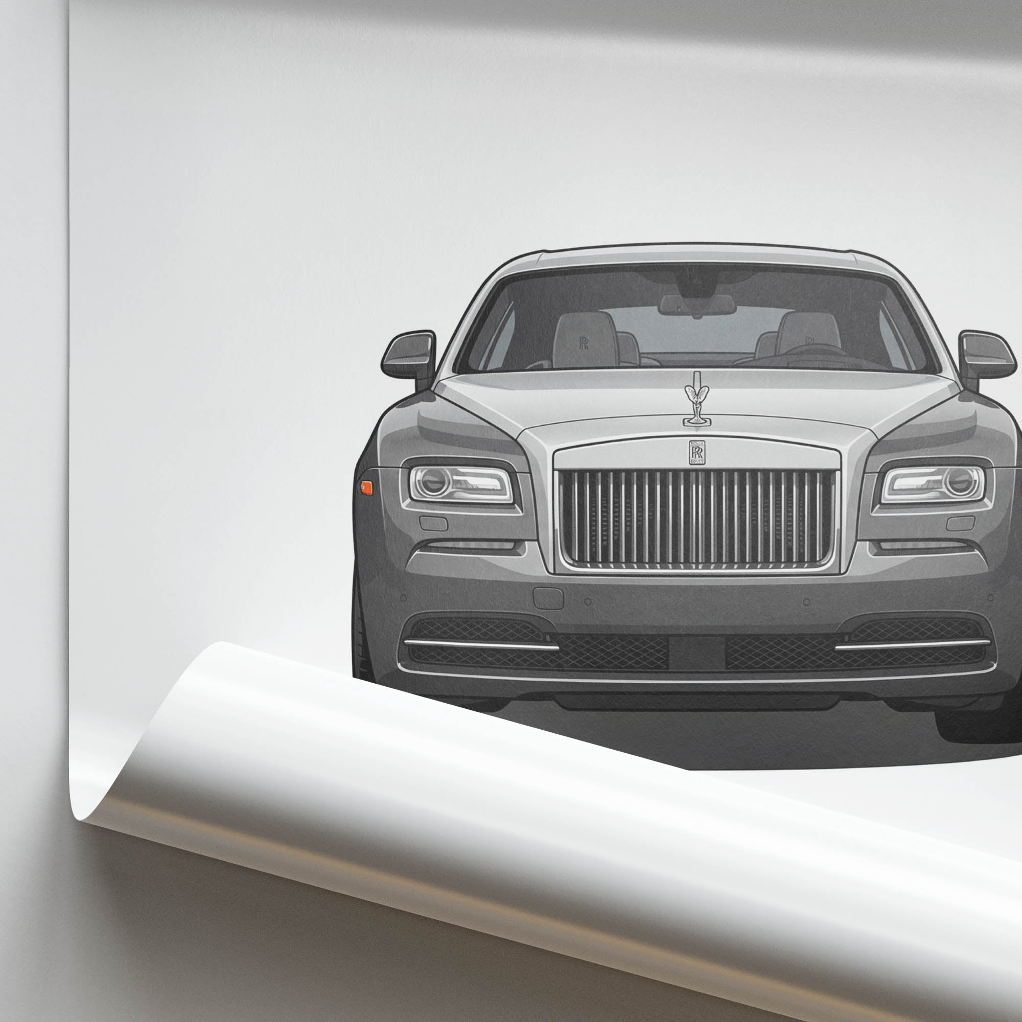 2013 Rolls Royce Wraith Two Tone – Car Print (Front)