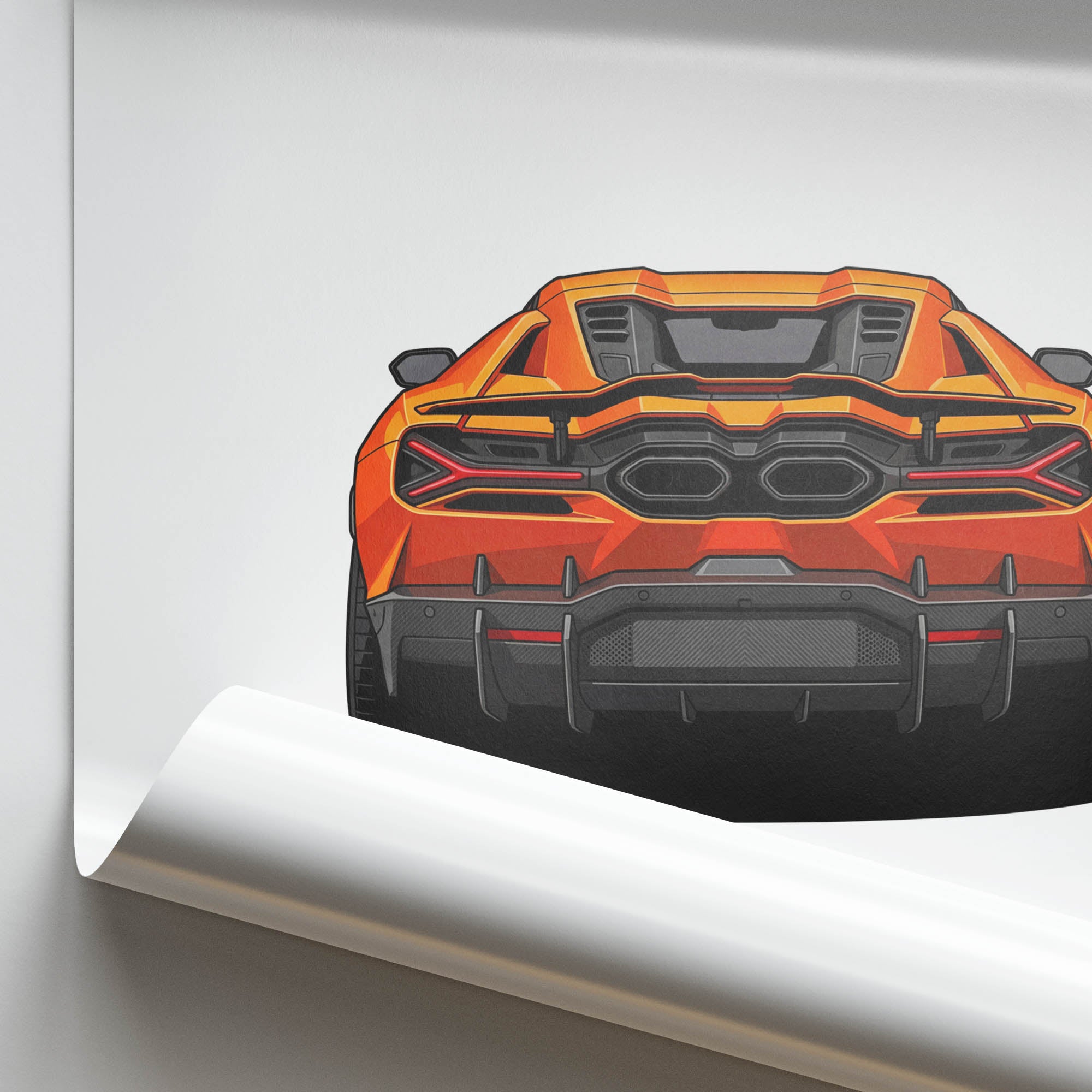 2024 Lamborghini Revuelto – Car Print (Back)