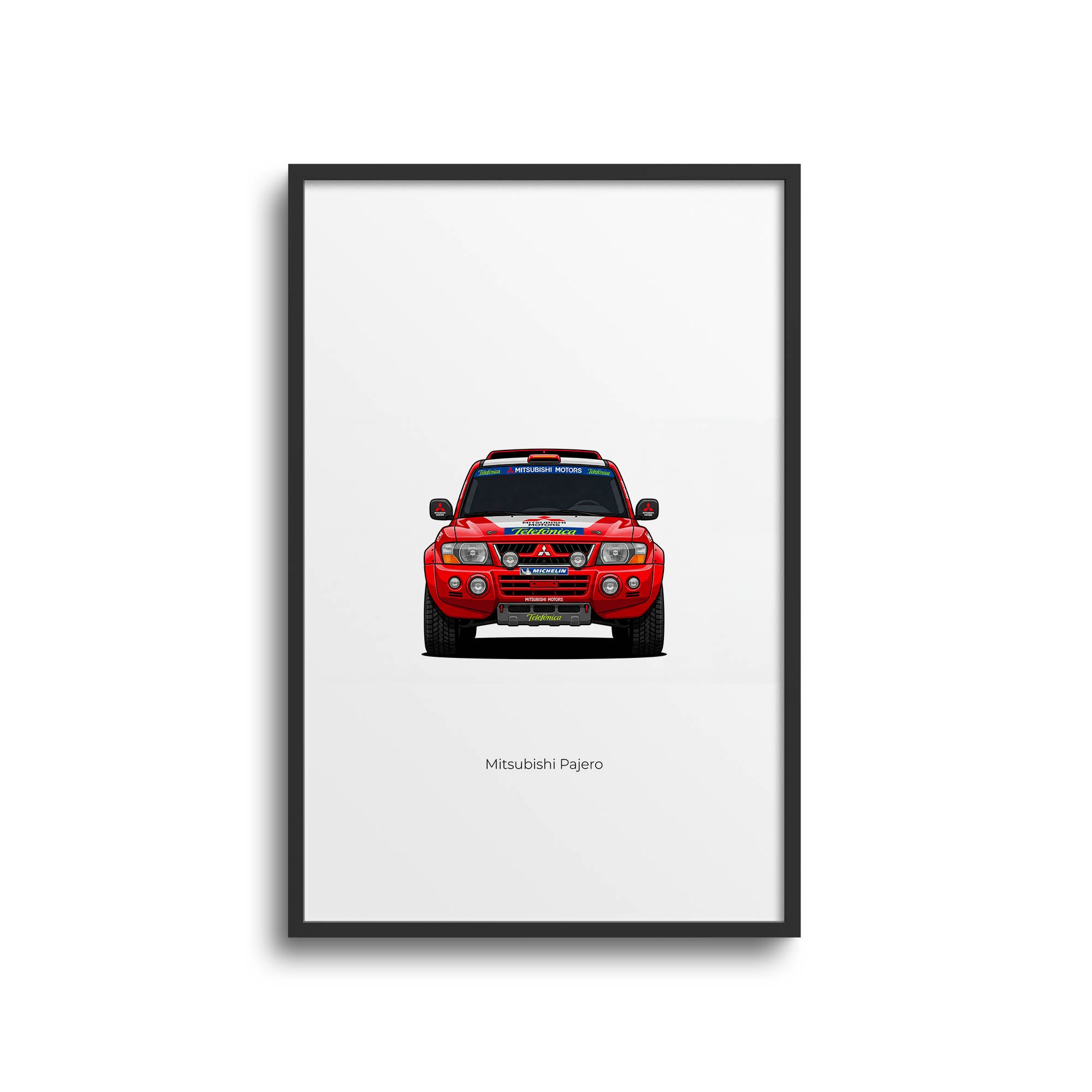 2001 Mitsubishi Pajero Jutta Kleinschmidt – Car Print