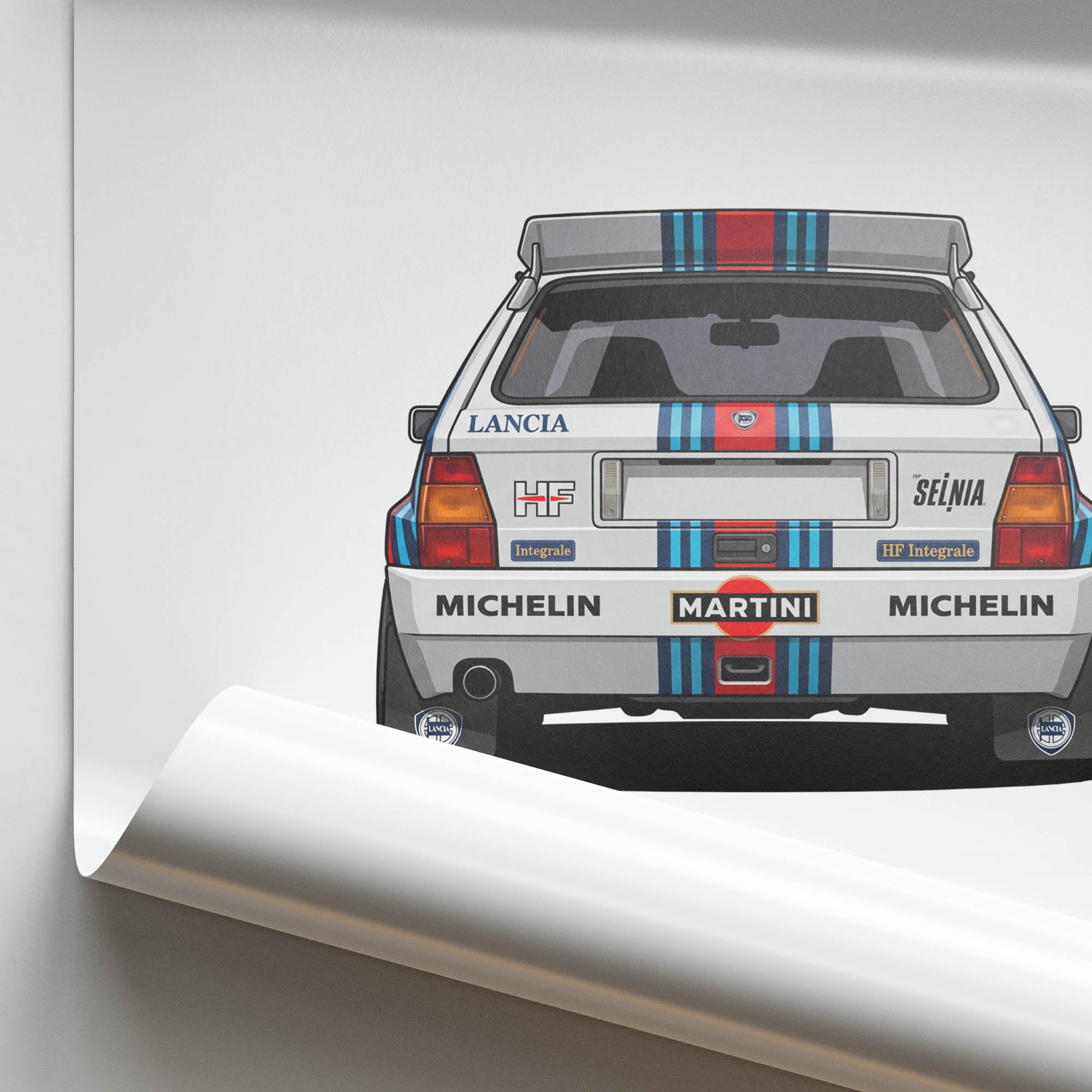 Lancia Delta Integrale Poster – 1992 Martini Racing Safari Rally Print