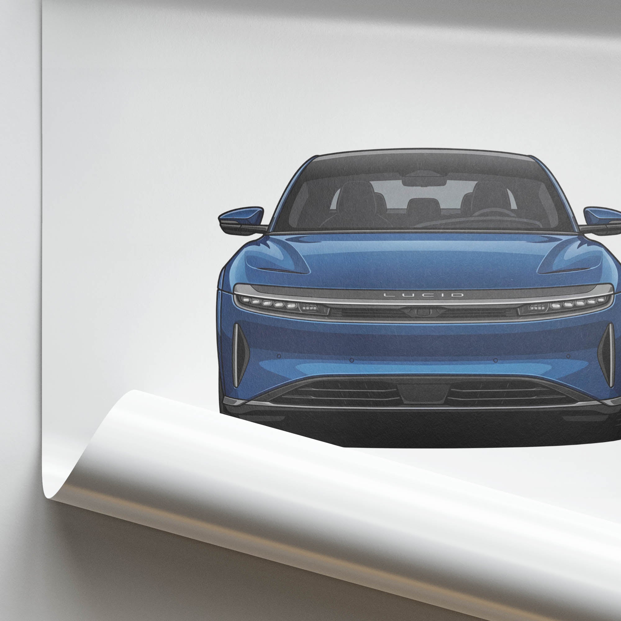 2024 Lucid Air Sapphire – Car Print
