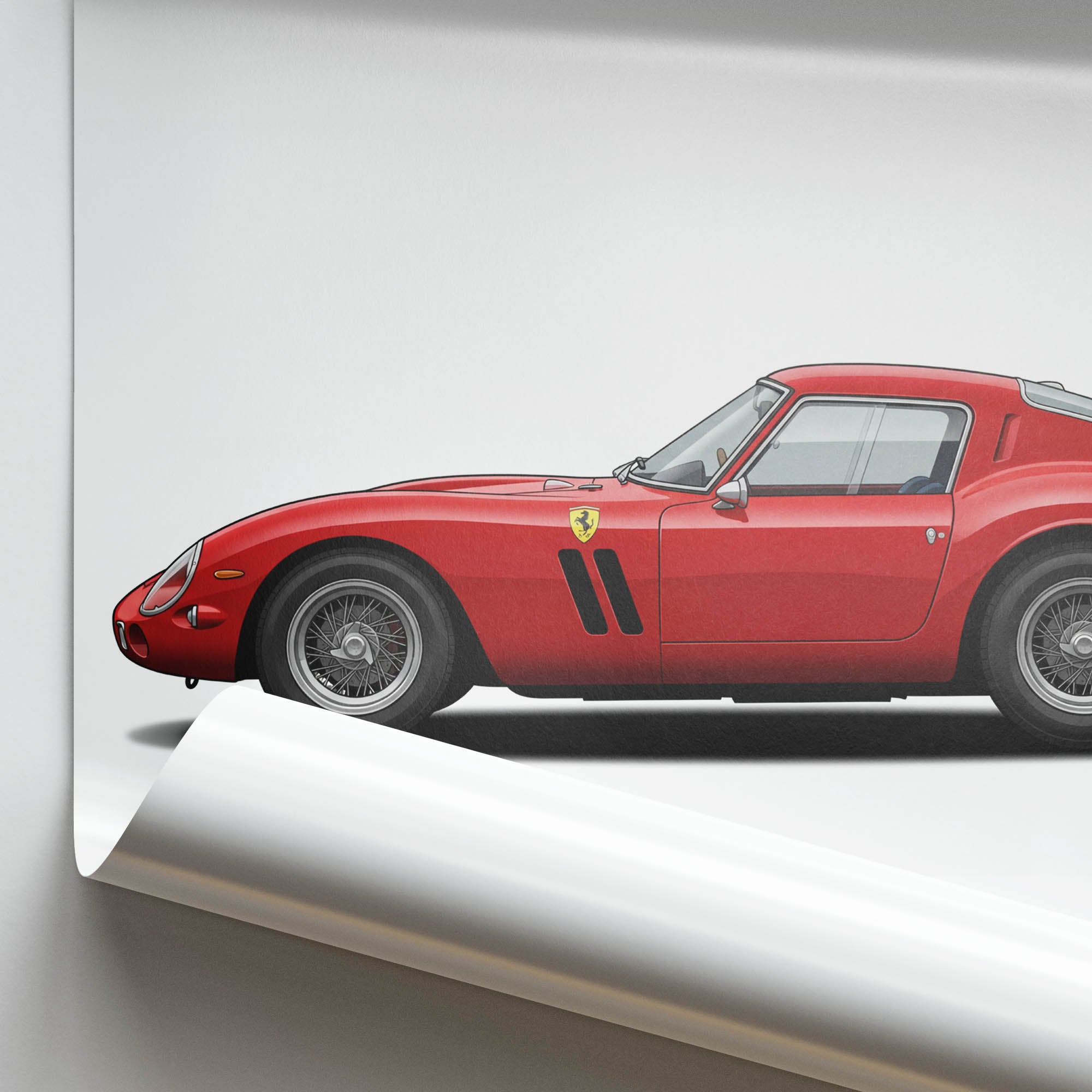 1962 Ferrari 250 GTO – Car Print (Side)