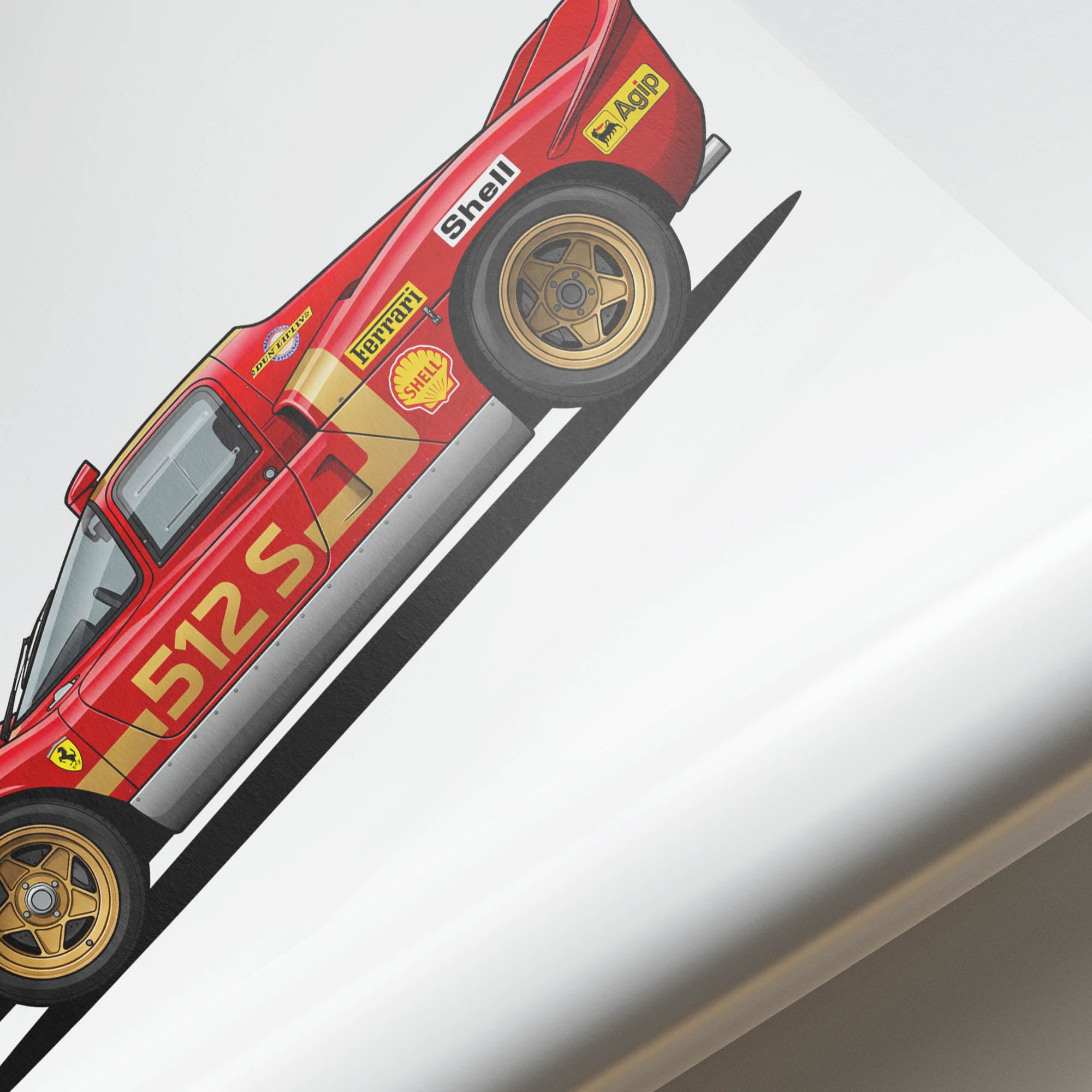 1970 Ferrari 512 S Scuderia Ferrari – Car Print