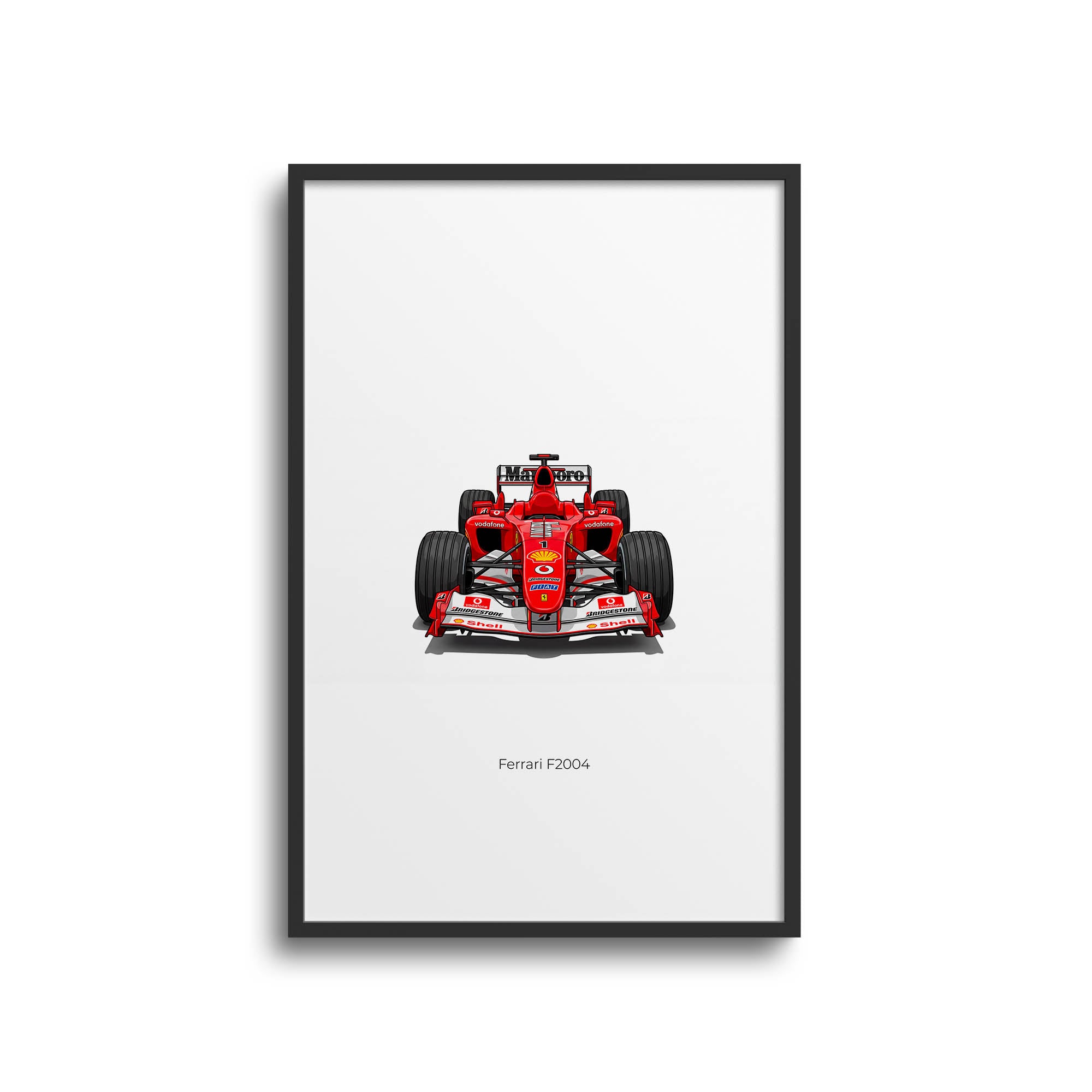 2004 Ferrari F2004 Michael Schumacher – Car Print
